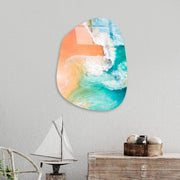 Quadro Decorativo em Vidro Temperado UV-1118, Multicolor, 35 x 50 cm (4 mm)