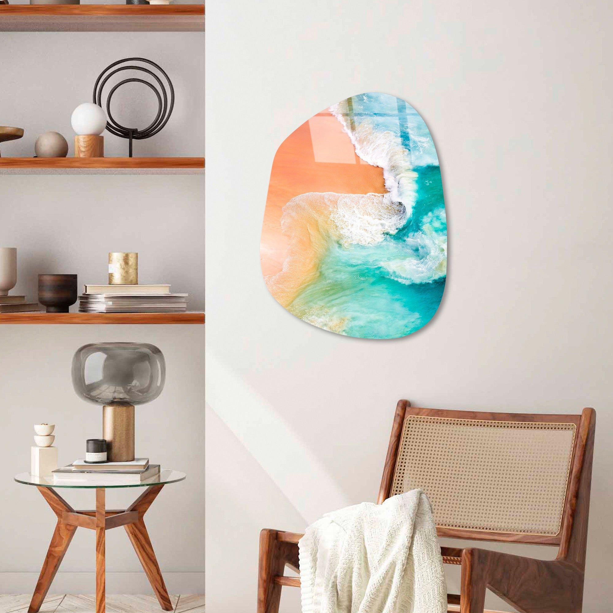 Quadro Decorativo em Vidro Temperado UV-1118, Multicolor, 35 x 50 cm (4 mm)