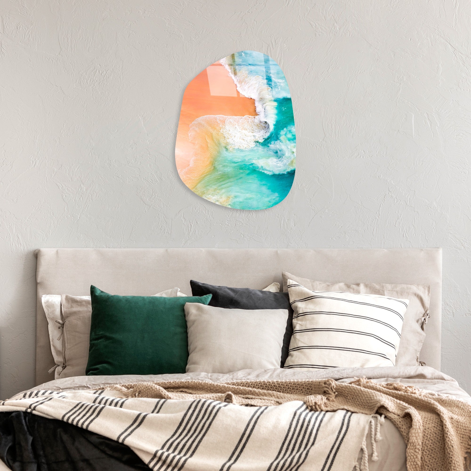 Quadro Decorativo em Vidro Temperado UV-1118, Multicolor, 35 x 50 cm (4 mm)