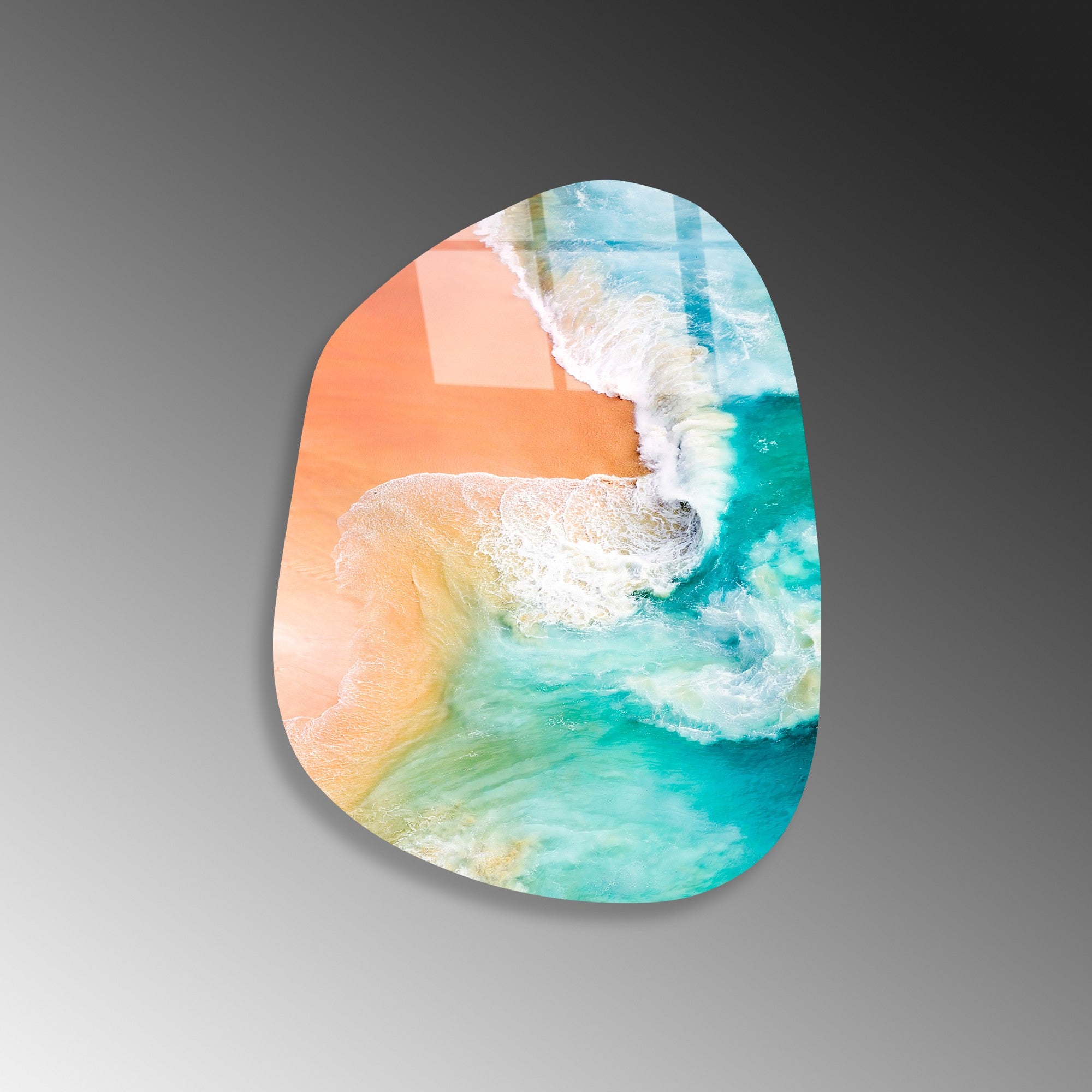 Quadro Decorativo em Vidro Temperado UV-1118, Multicolor, 35 x 50 cm (4 mm)