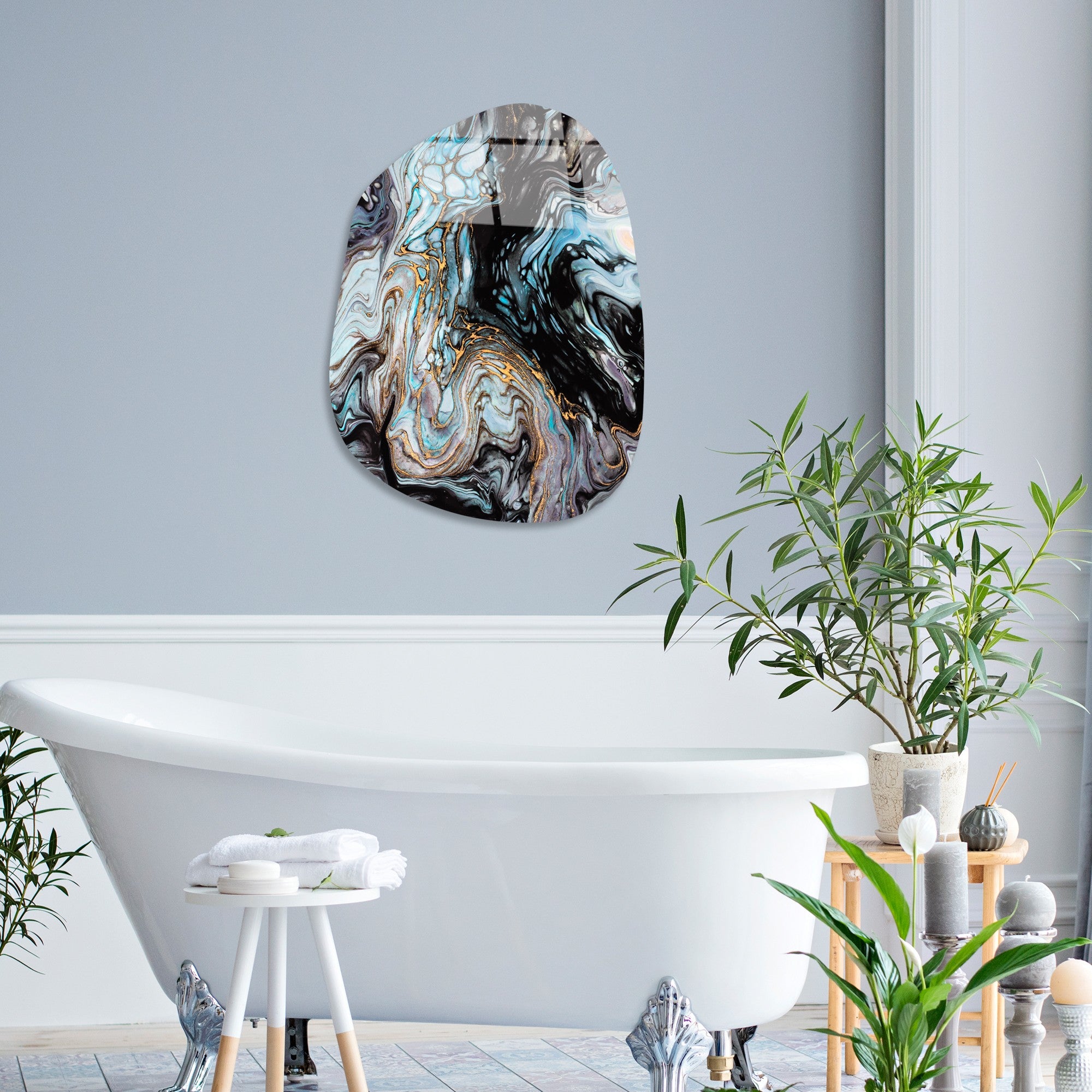 Quadro Decorativo em Vidro Temperado Multicolor 35x50 cm (4 mm) – UV-1120