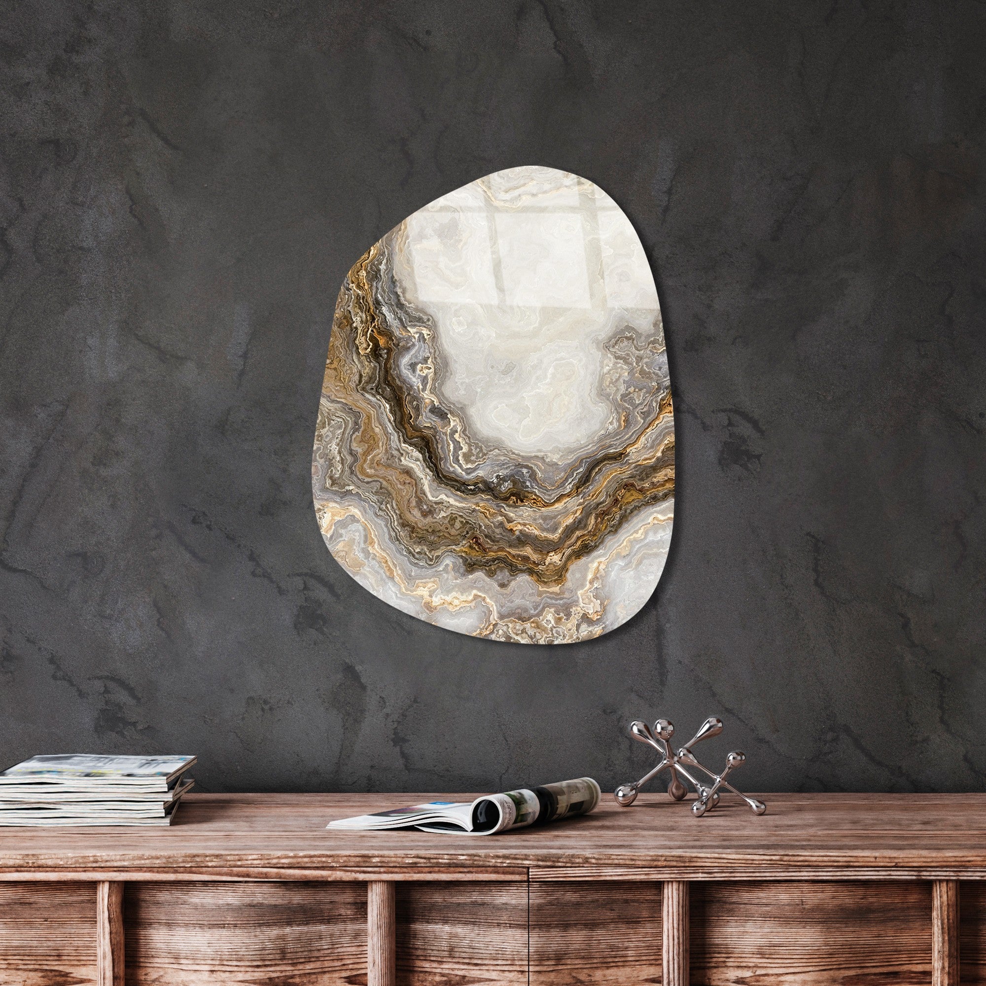 Quadro Decorativo em Vidro Temperado UV-1121, Multicolor, 35 x 50 cm (4 mm)