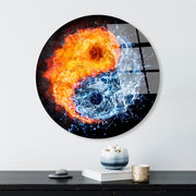 Quadro Decorativo em Vidro Temperado 4 mm, Ø60 cm, Multicolor – UV-1122 (123BZM2618)