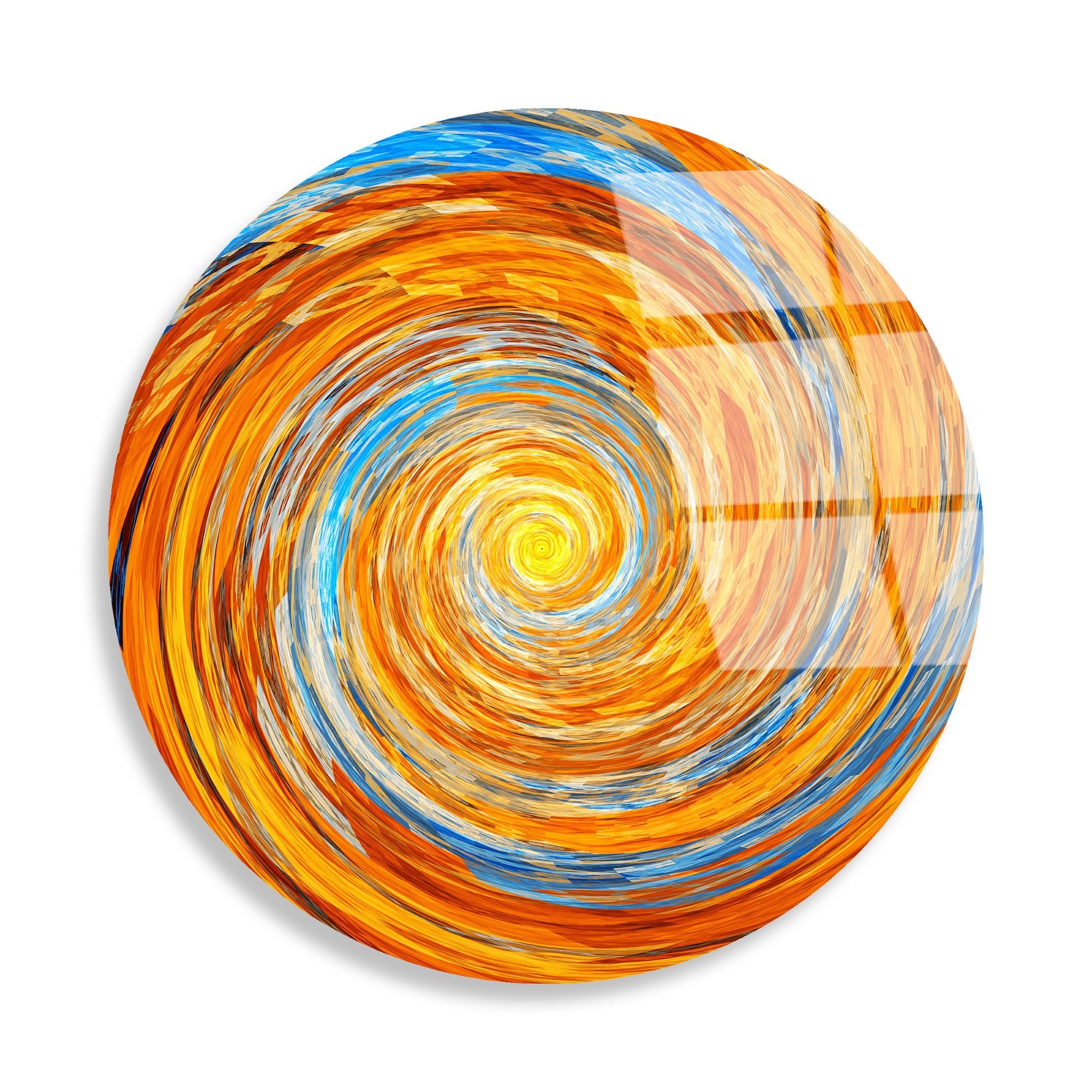 Quadro Decorativo em Vidro Temperado UV-1123 – Multicolor, Ø60 cm, 4 mm (100% Vidro Temperado)