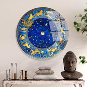 Quadro Decorativo em Vidro Temperado Multicolor Ø60 cm, 4 mm – UV-1124