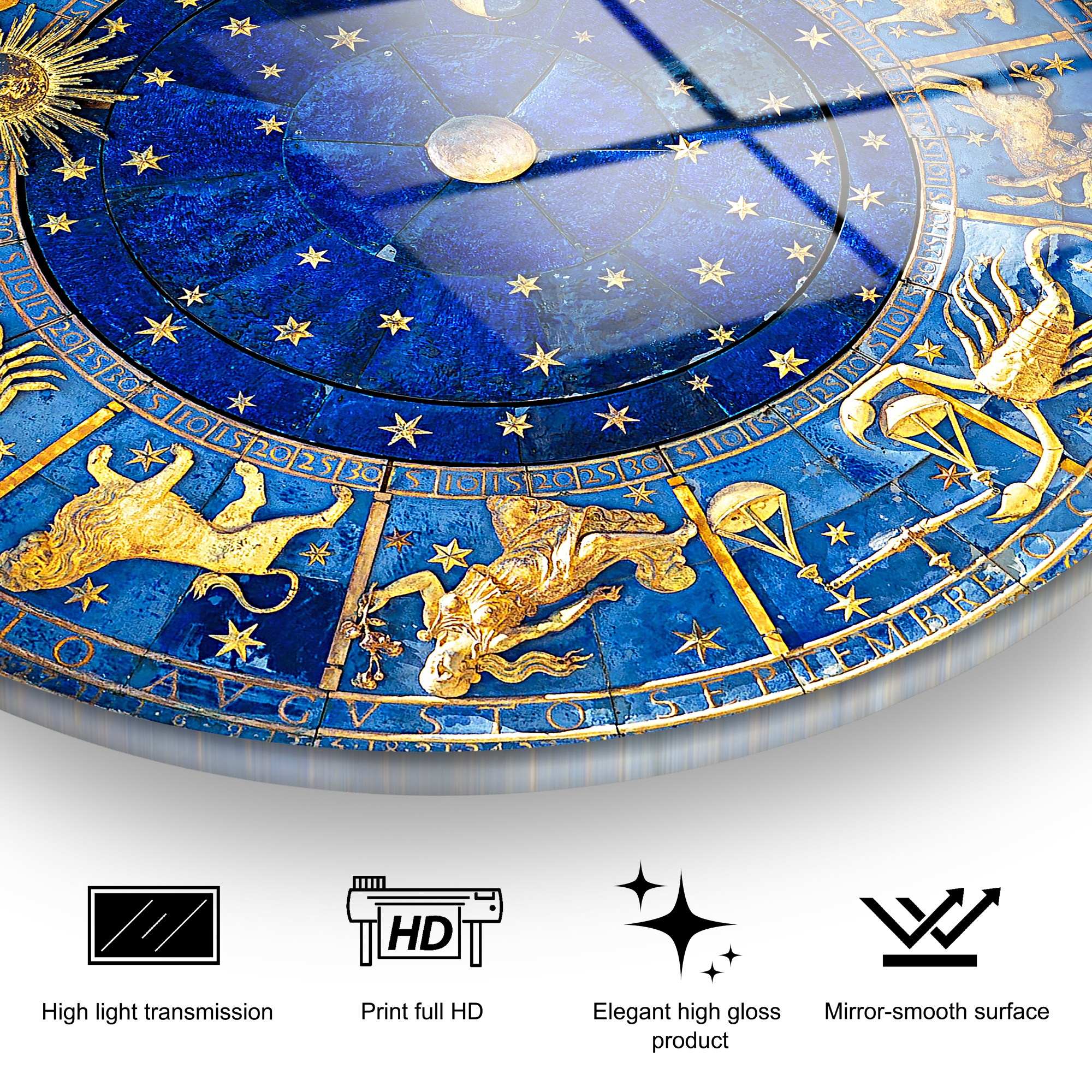 Quadro Decorativo em Vidro Temperado Multicolor Ø60 cm, 4 mm – UV-1124