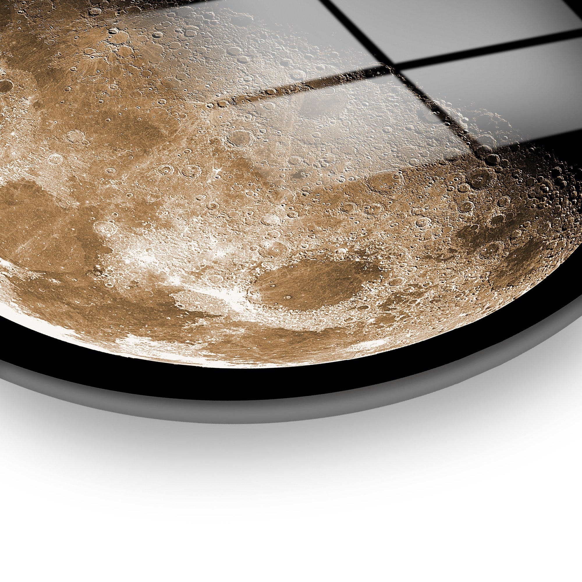 Quadro Decorativo em Vidro Temperado Multicolorido UV-1125, Ø 60 cm, 4 mm