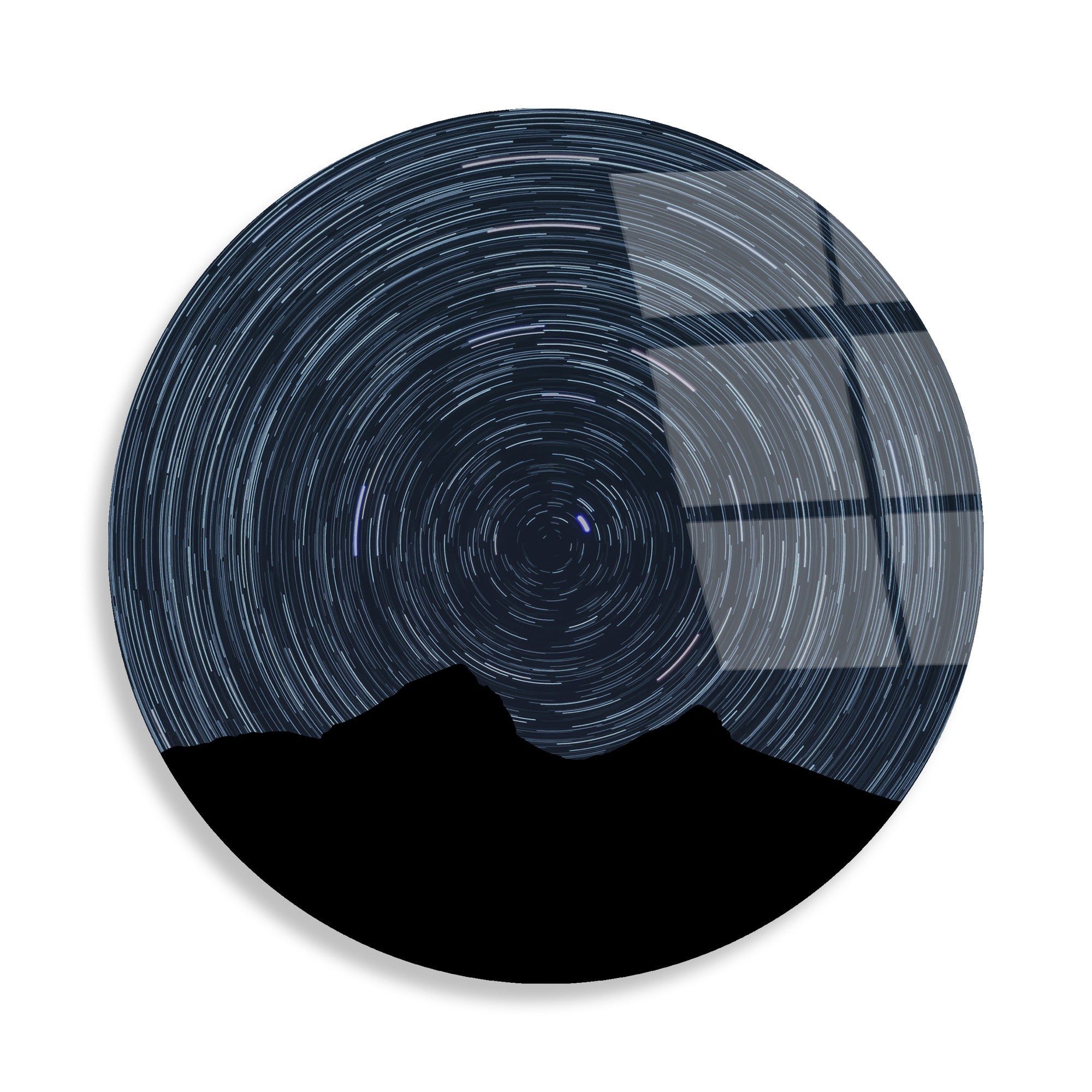 Quadro Decorativo em Vidro Temperado UV-1126, Multicolor, Ø60 cm, Espessura 4 mm