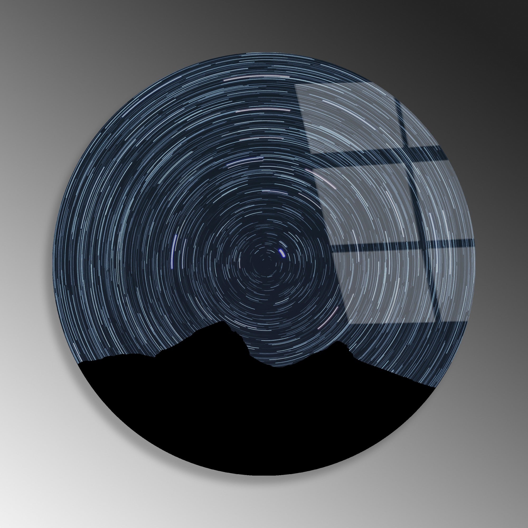 Quadro Decorativo em Vidro Temperado UV-1126, Multicolor, Ø60 cm, Espessura 4 mm