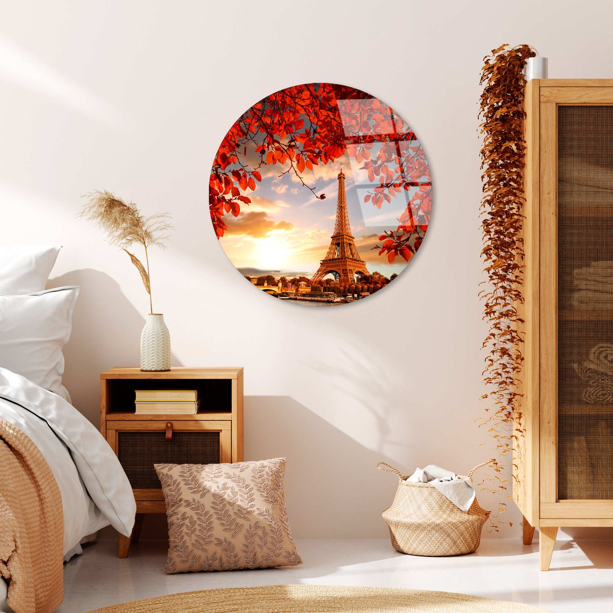 Quadro Decorativo em Vidro Temperado Multicolor Ø 60 cm (4 mm) – UV-1128