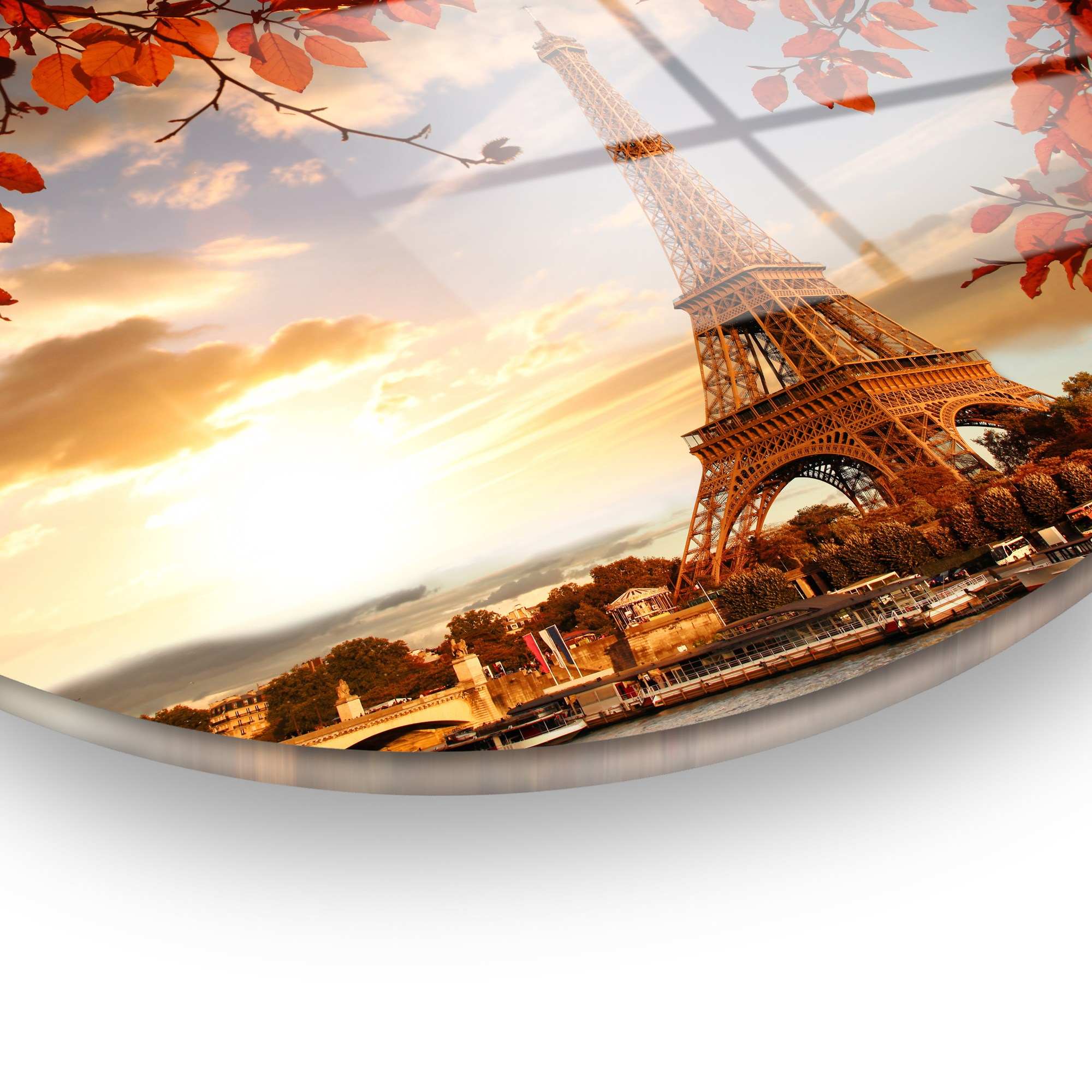 Quadro Decorativo em Vidro Temperado Multicolor Ø 60 cm (4 mm) – UV-1128