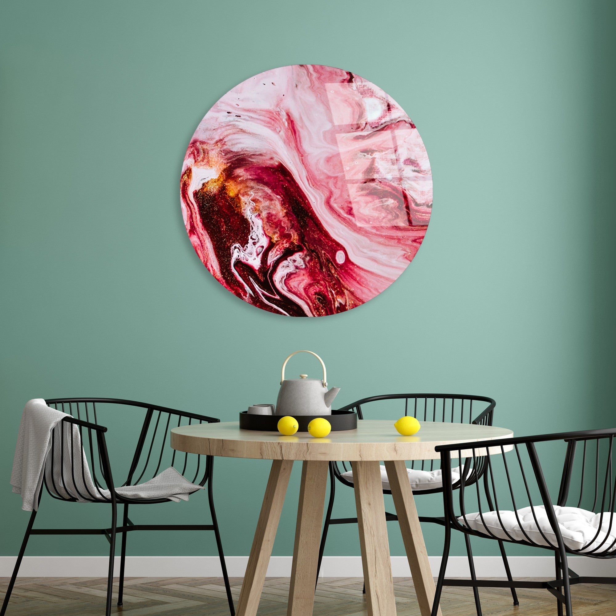 Quadro Decorativo em Vidro Temperado UV-1131, Multicolor, Ø 60 cm, 4 mm (Ref. 123BZM2627)