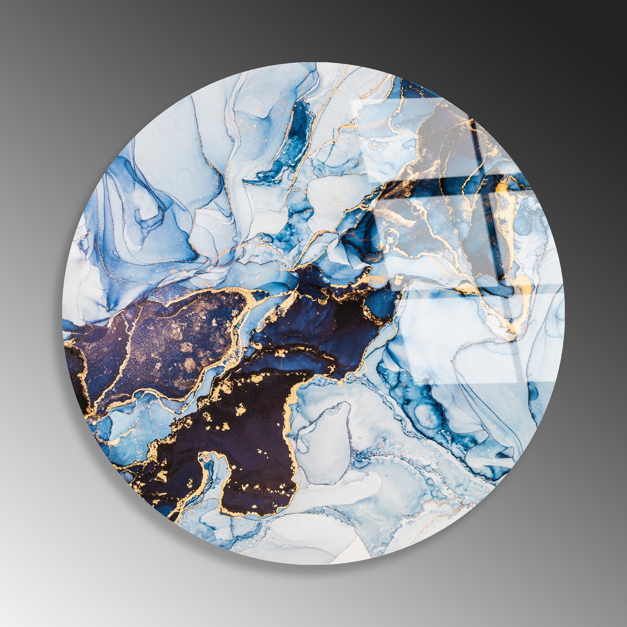 Quadro Decorativo em Vidro Temperado UV-1132, Multicolor, Ø60 cm, 4 mm