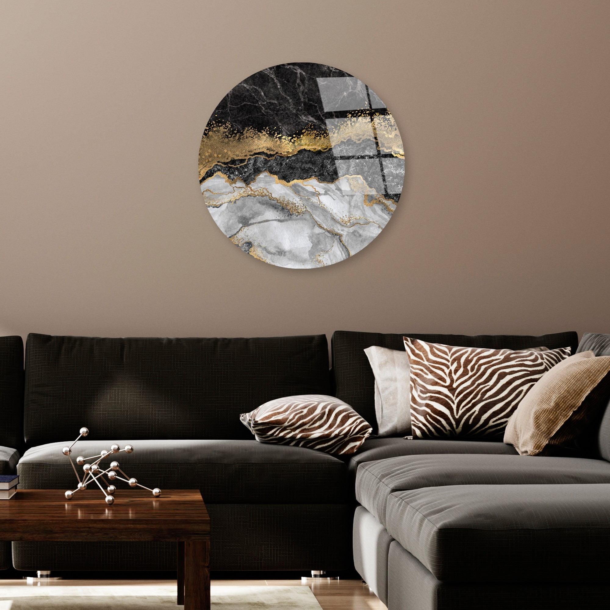 Quadro Decorativo em Vidro Temperado UV-1133, Multicolor, 60 cm (4 mm)