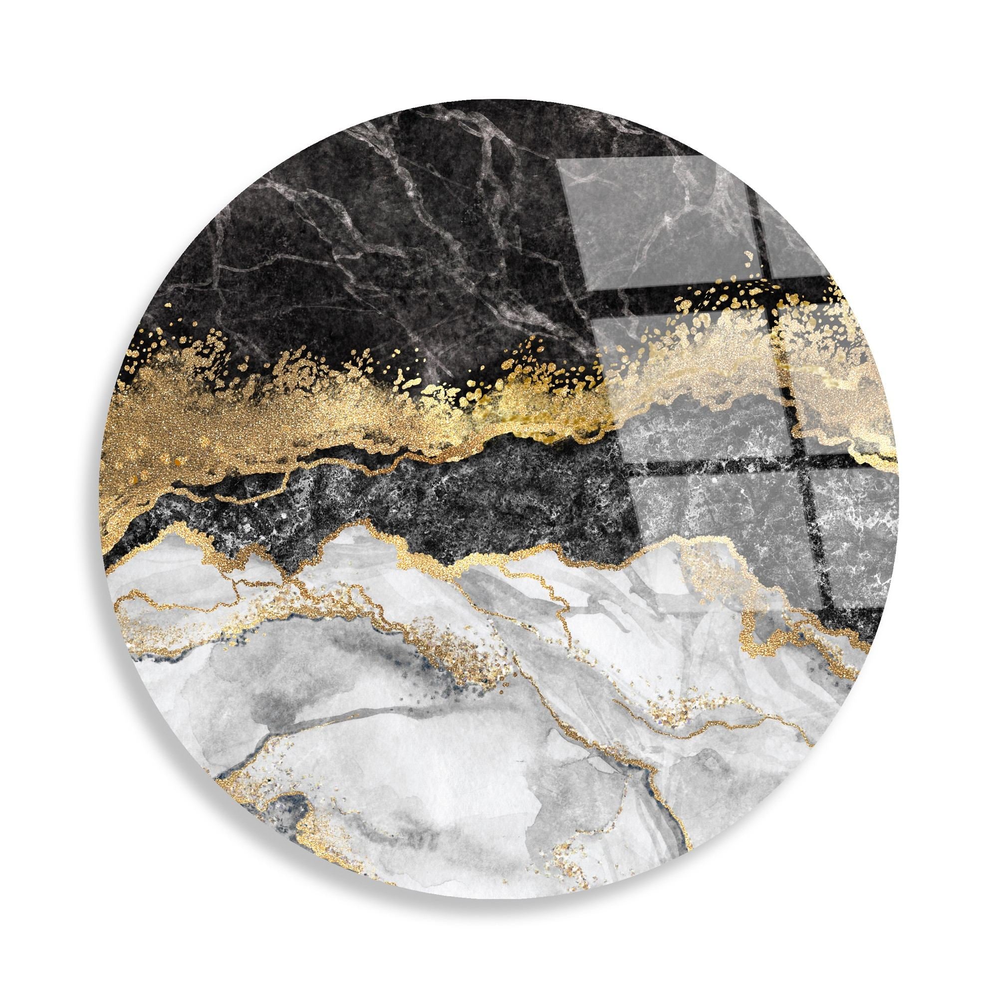 Quadro Decorativo em Vidro Temperado UV-1133, Multicolor, 60 cm (4 mm)