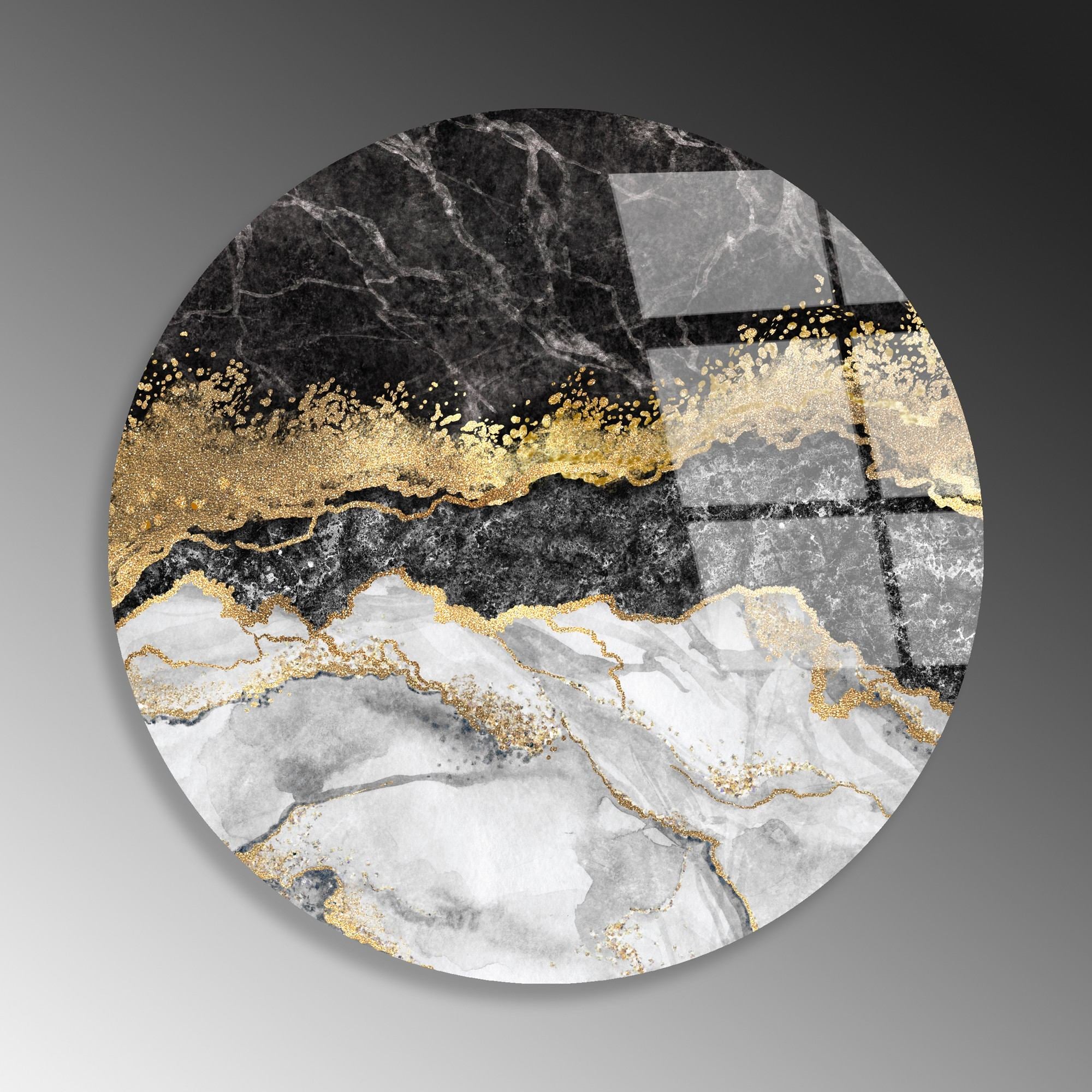 Quadro Decorativo em Vidro Temperado UV-1133, Multicolor, 60 cm (4 mm)