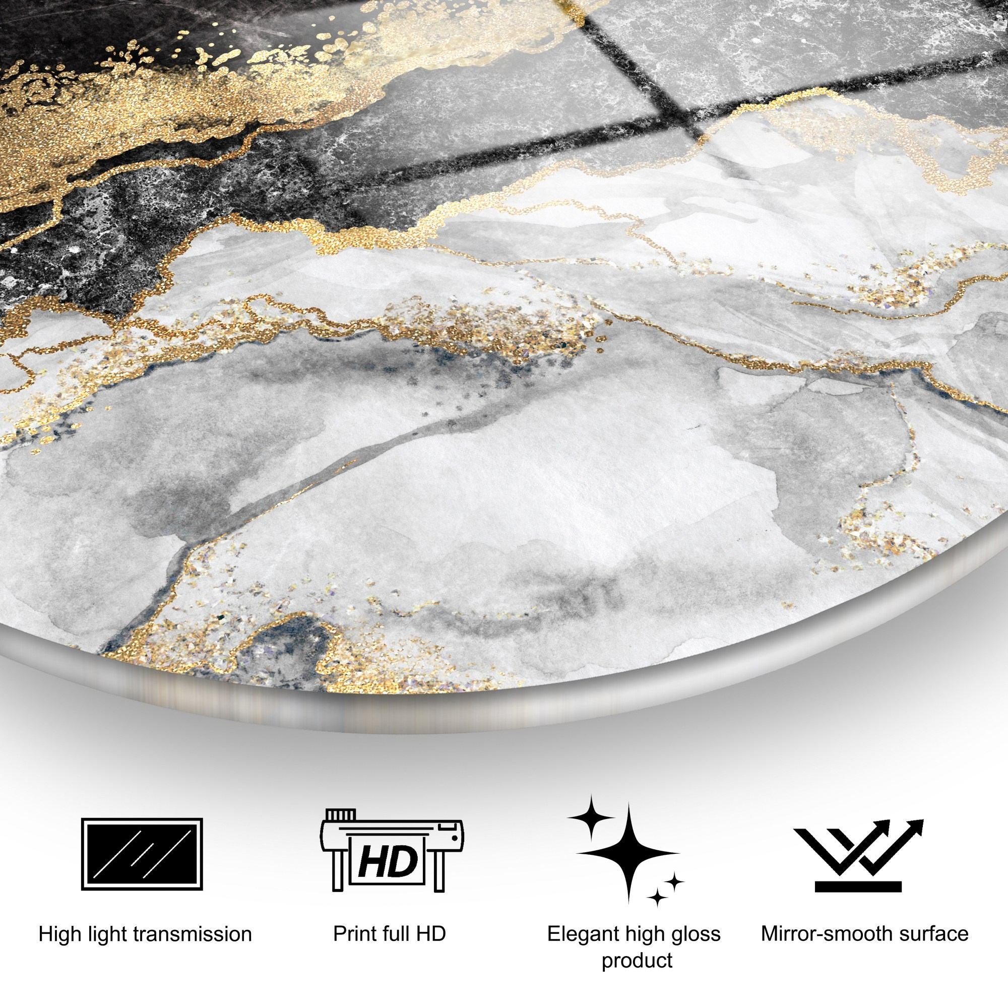 Quadro Decorativo em Vidro Temperado UV-1133, Multicolor, 60 cm (4 mm)