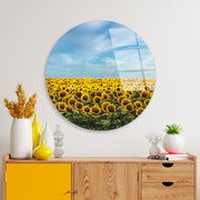 Quadro Decorativo em Vidro Temperado Multicolor Ø60 cm, 4 mm – UV-1135 (123BZM2631)