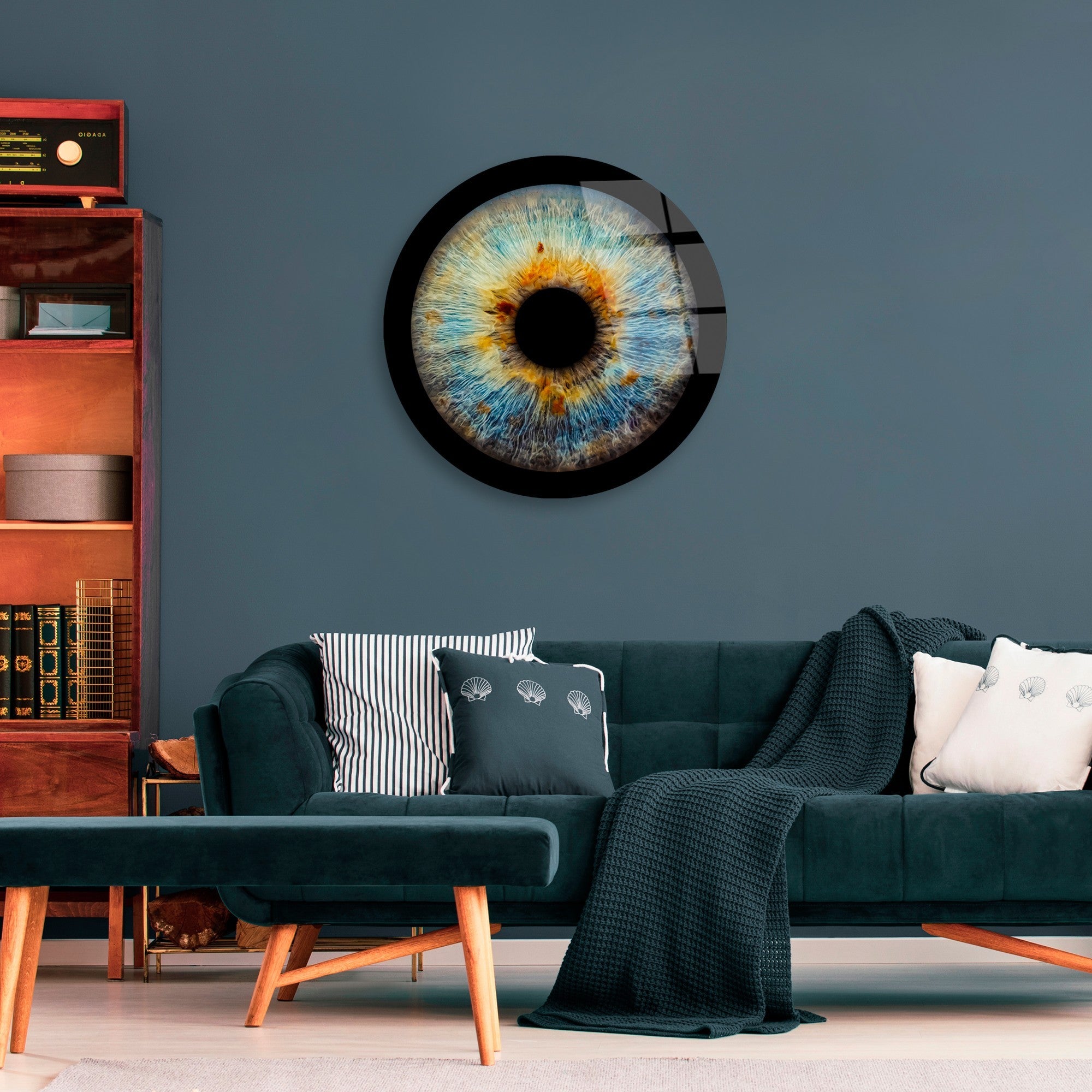 Quadro Decorativo em Vidro Temperado Multicolor Ø60 cm, 4 mm - UV-1138