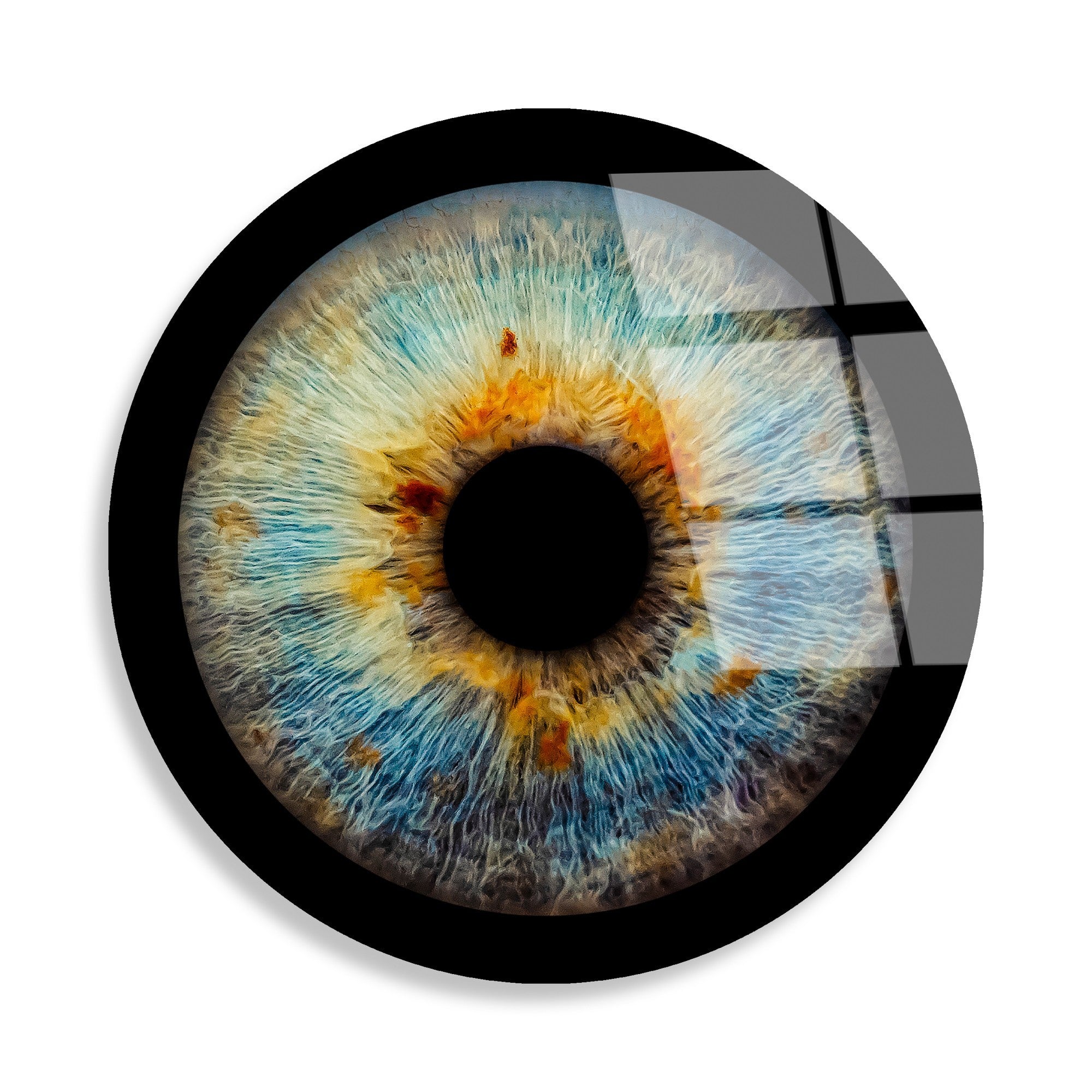 Quadro Decorativo em Vidro Temperado Multicolor Ø60 cm, 4 mm - UV-1138