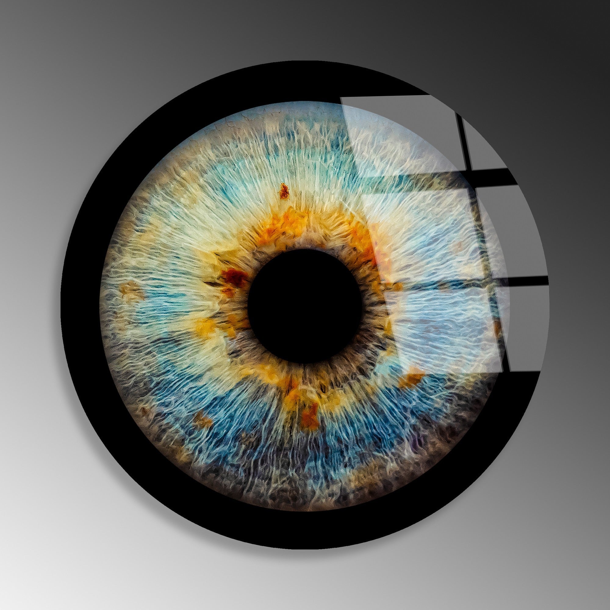 Quadro Decorativo em Vidro Temperado Multicolor Ø60 cm, 4 mm - UV-1138