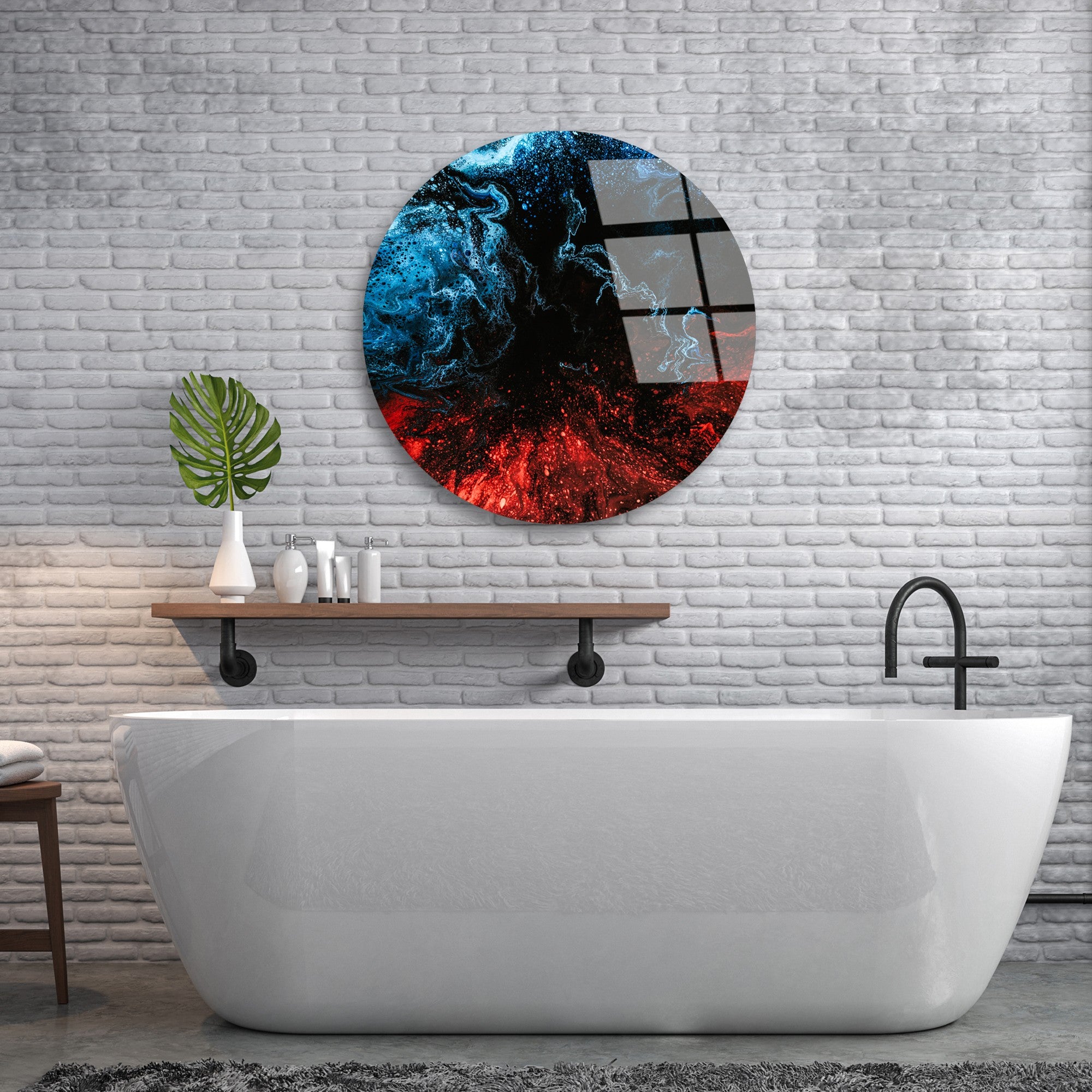 Quadro Decorativo em Vidro Temperado Multicolor 60 cm (4 mm) – UV-1141 | 123BZM2637