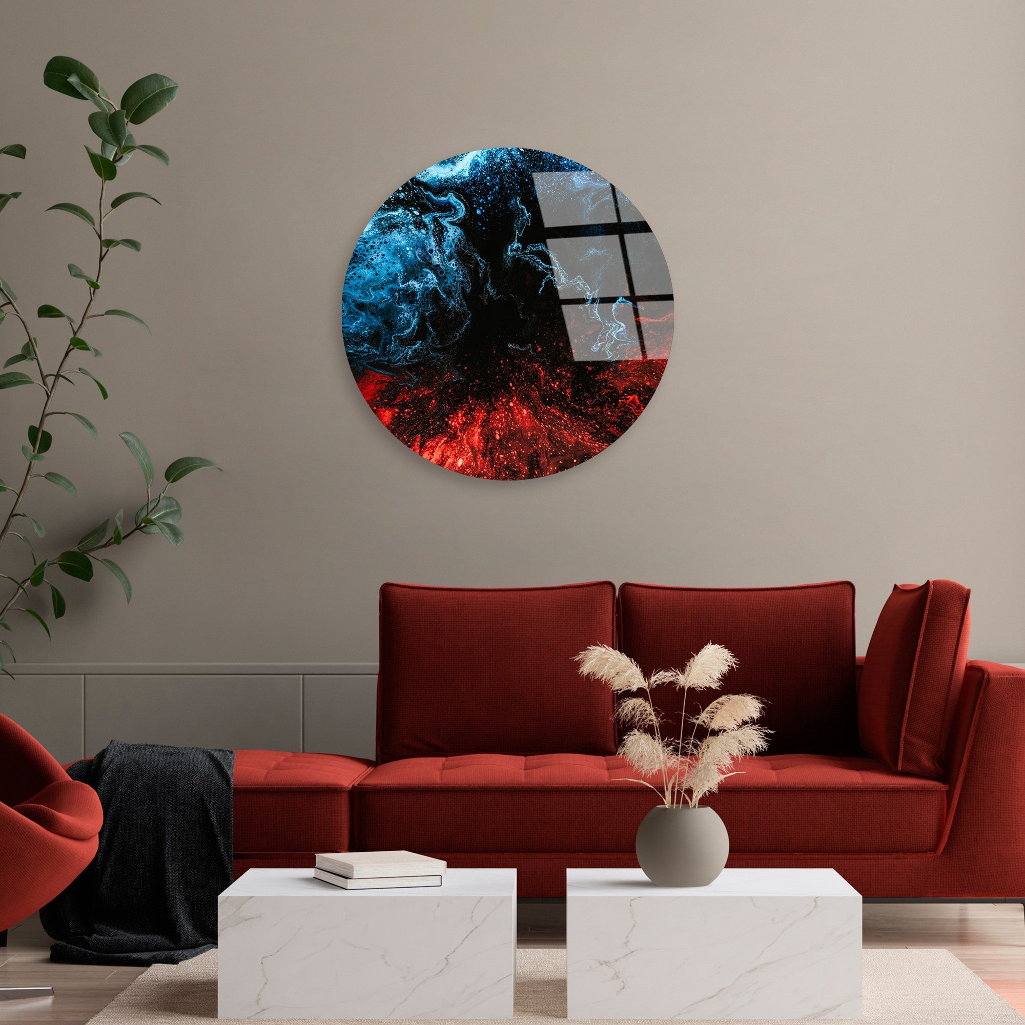 Quadro Decorativo em Vidro Temperado Multicolor 60 cm (4 mm) – UV-1141 | 123BZM2637