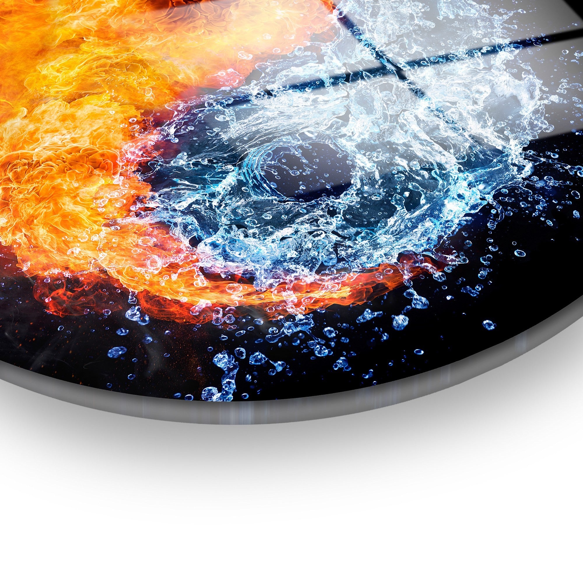 Quadro Decorativo em Vidro Temperado 100%, Multicolor, Ø30 cm (4 mm) - UV-1142