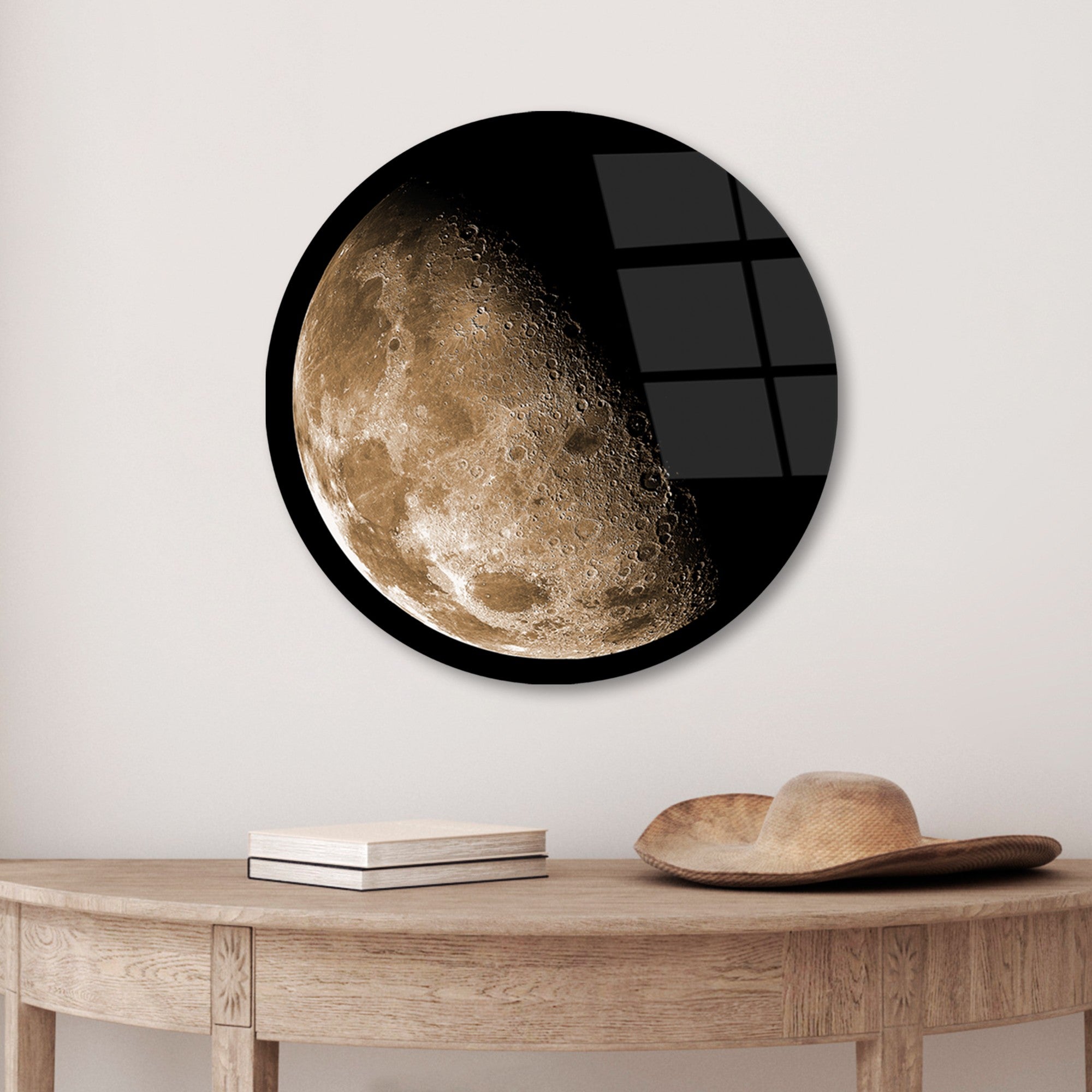 Quadro Decorativo em 100% Vidro Temperado UV-1145, Multicolor, Ø 30 cm, 4 mm