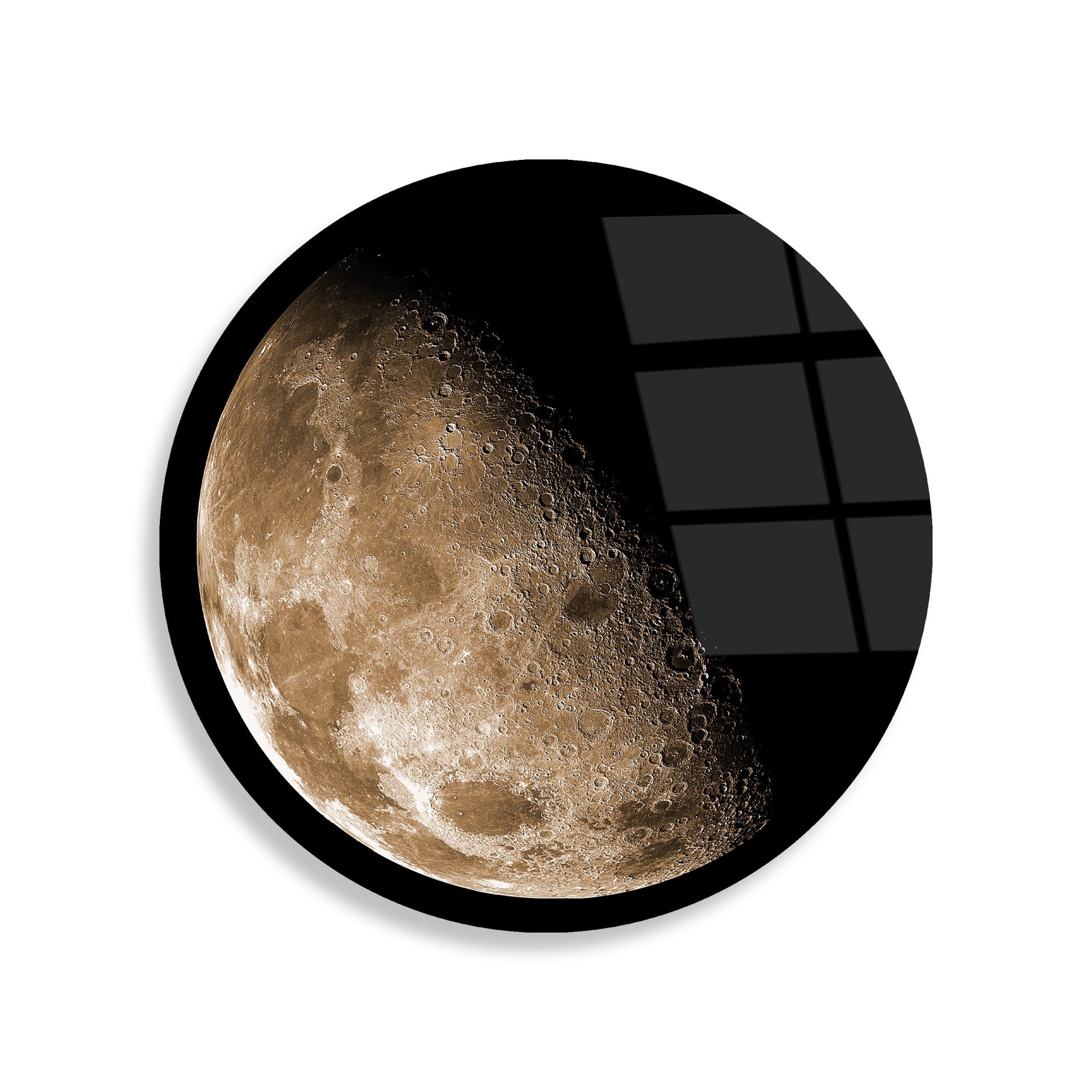 Quadro Decorativo em 100% Vidro Temperado UV-1145, Multicolor, Ø 30 cm, 4 mm