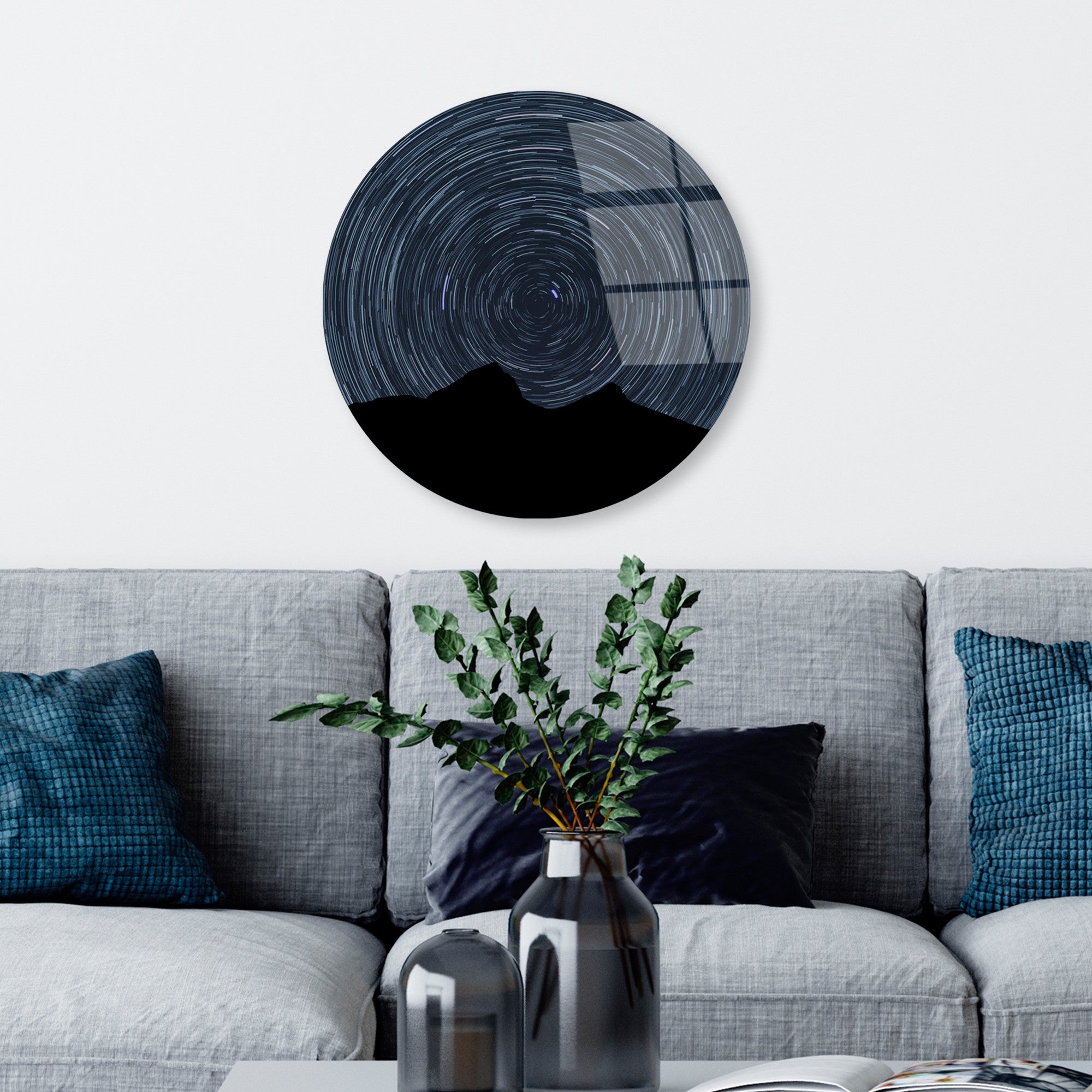 Quadro Decorativo em Vidro 100% Temperado UV-1146, Multicolor, Ø 30 cm, 4 mm (Ref. 123BZM2642)