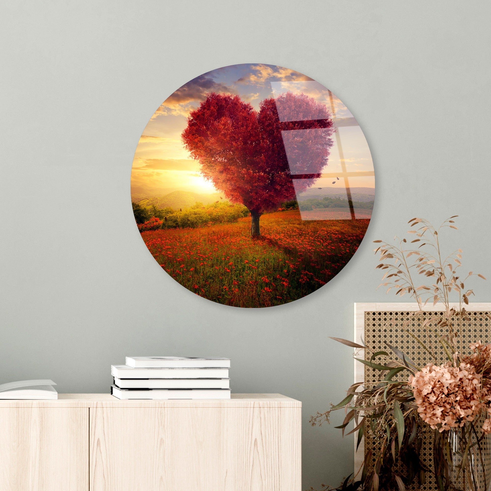 Quadro Decorativo em Vidro Temperado Multicolor Ø30 cm (4 mm) – UV-1147