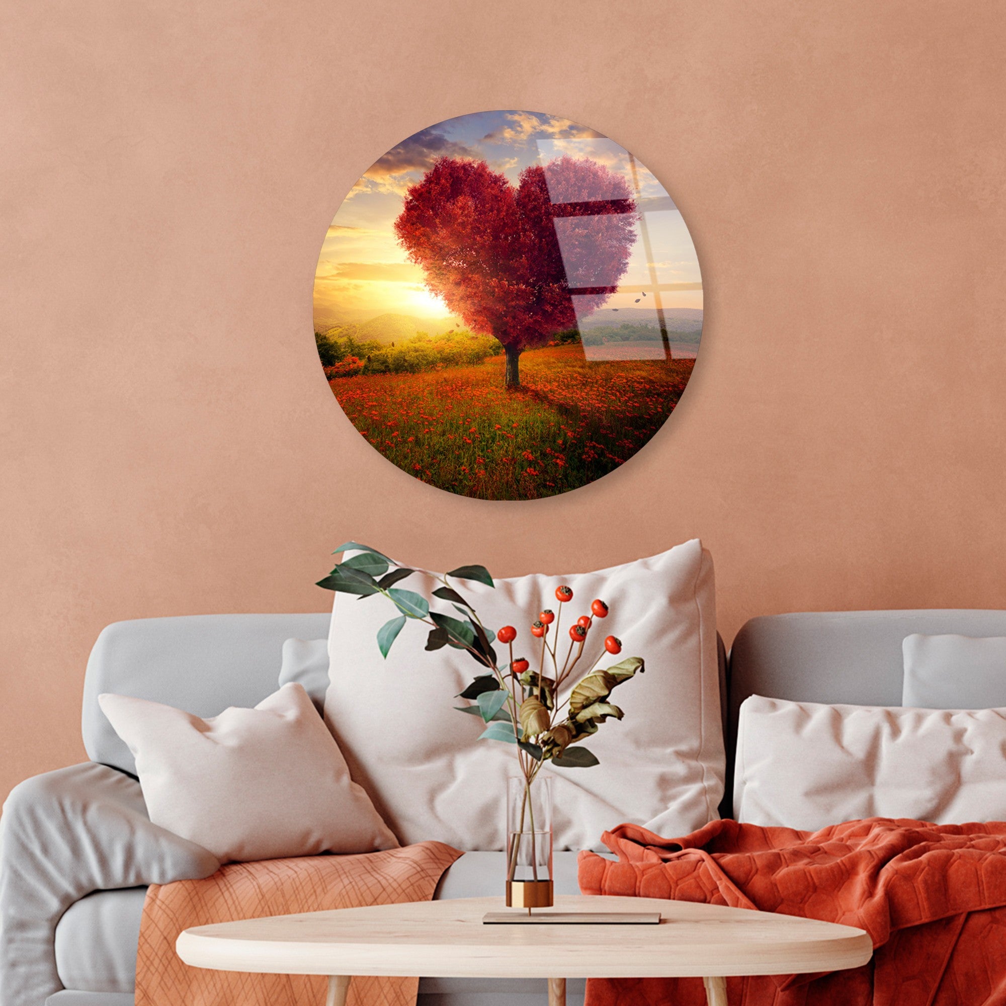 Quadro Decorativo em Vidro Temperado Multicolor Ø30 cm (4 mm) – UV-1147