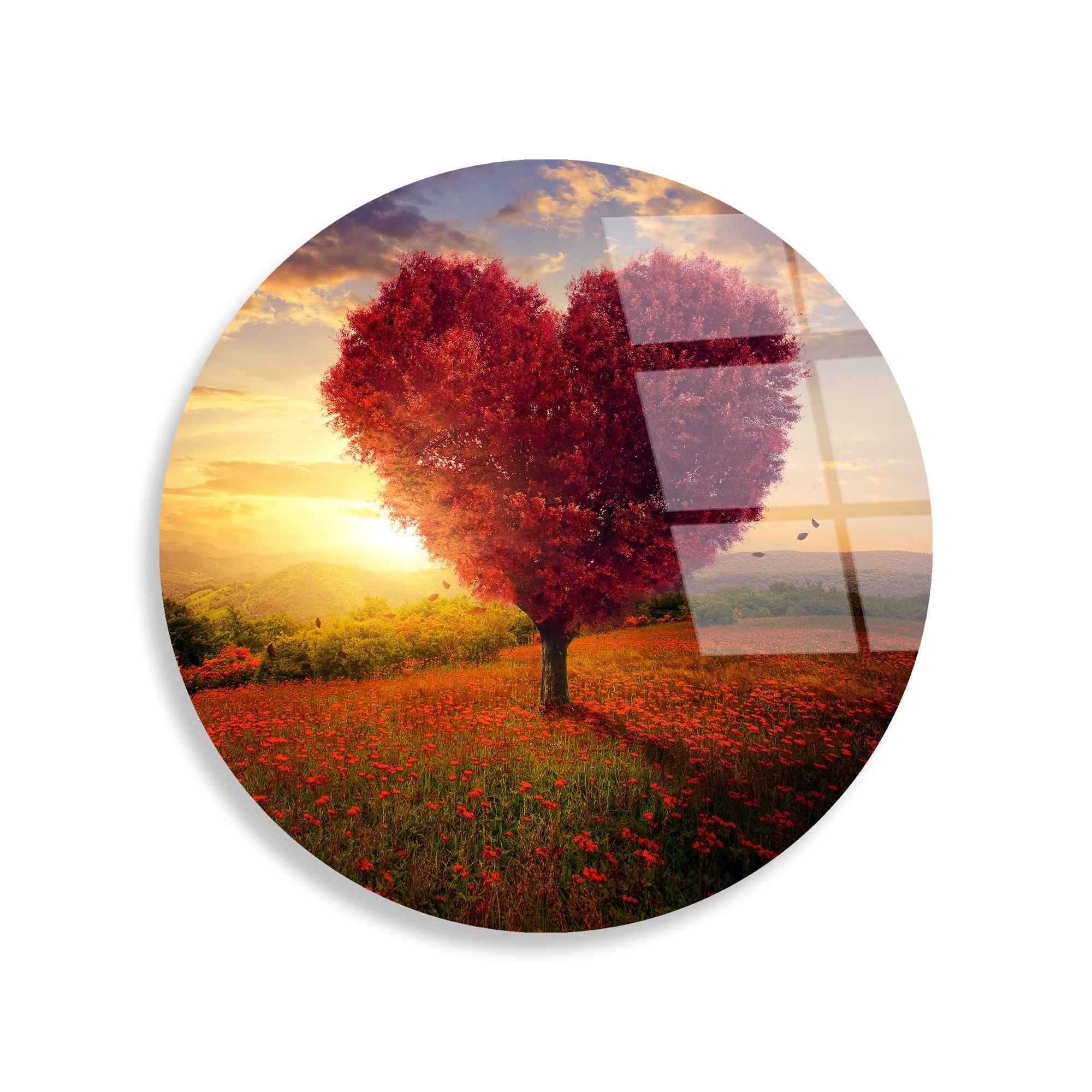 Quadro Decorativo em Vidro Temperado Multicolor Ø30 cm (4 mm) – UV-1147