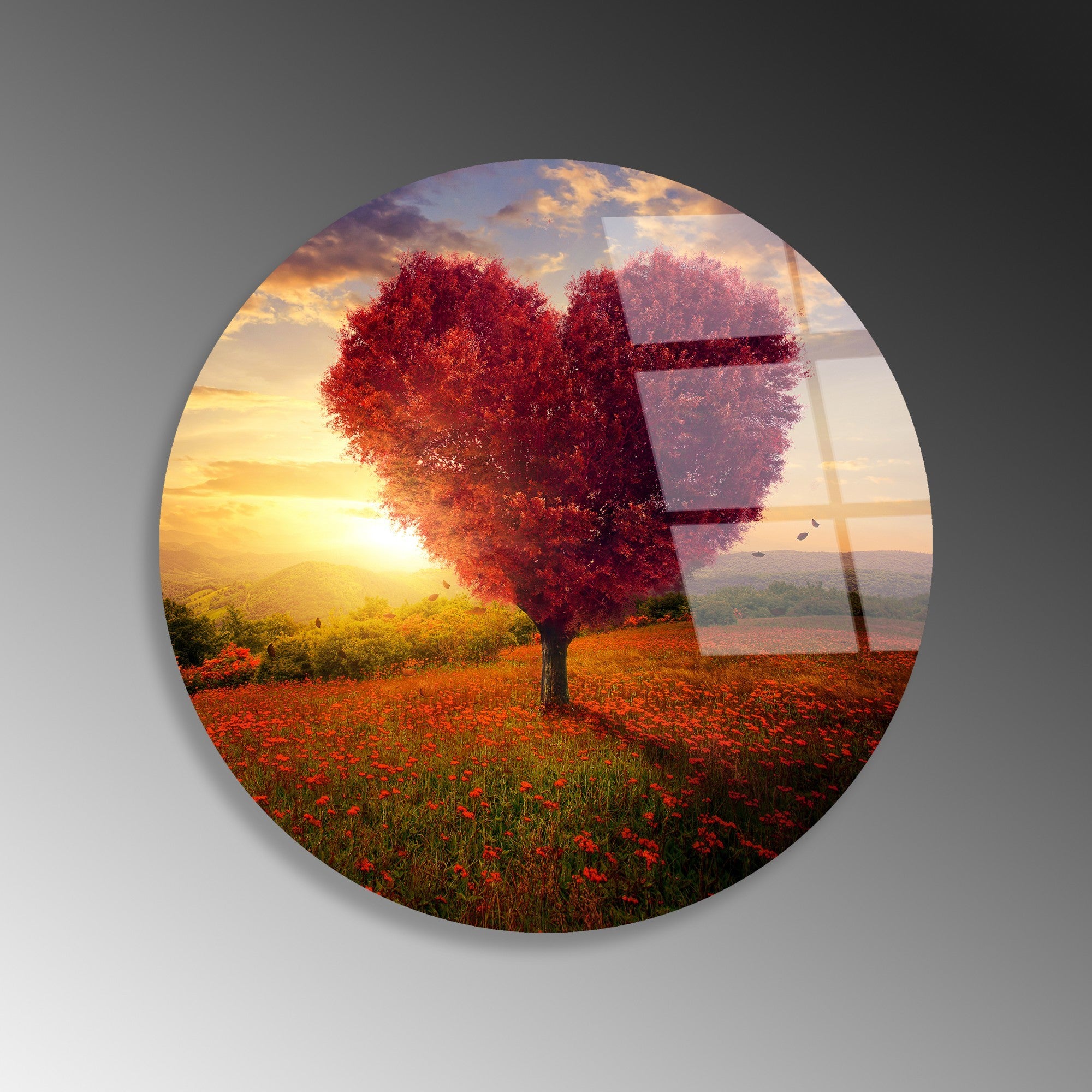 Quadro Decorativo em Vidro Temperado Multicolor Ø30 cm (4 mm) – UV-1147