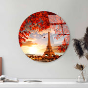 Quadro Decorativo em Vidro Temperado UV-1148 (123BZM2644), Multicolorido, Ø30 cm, 4 mm