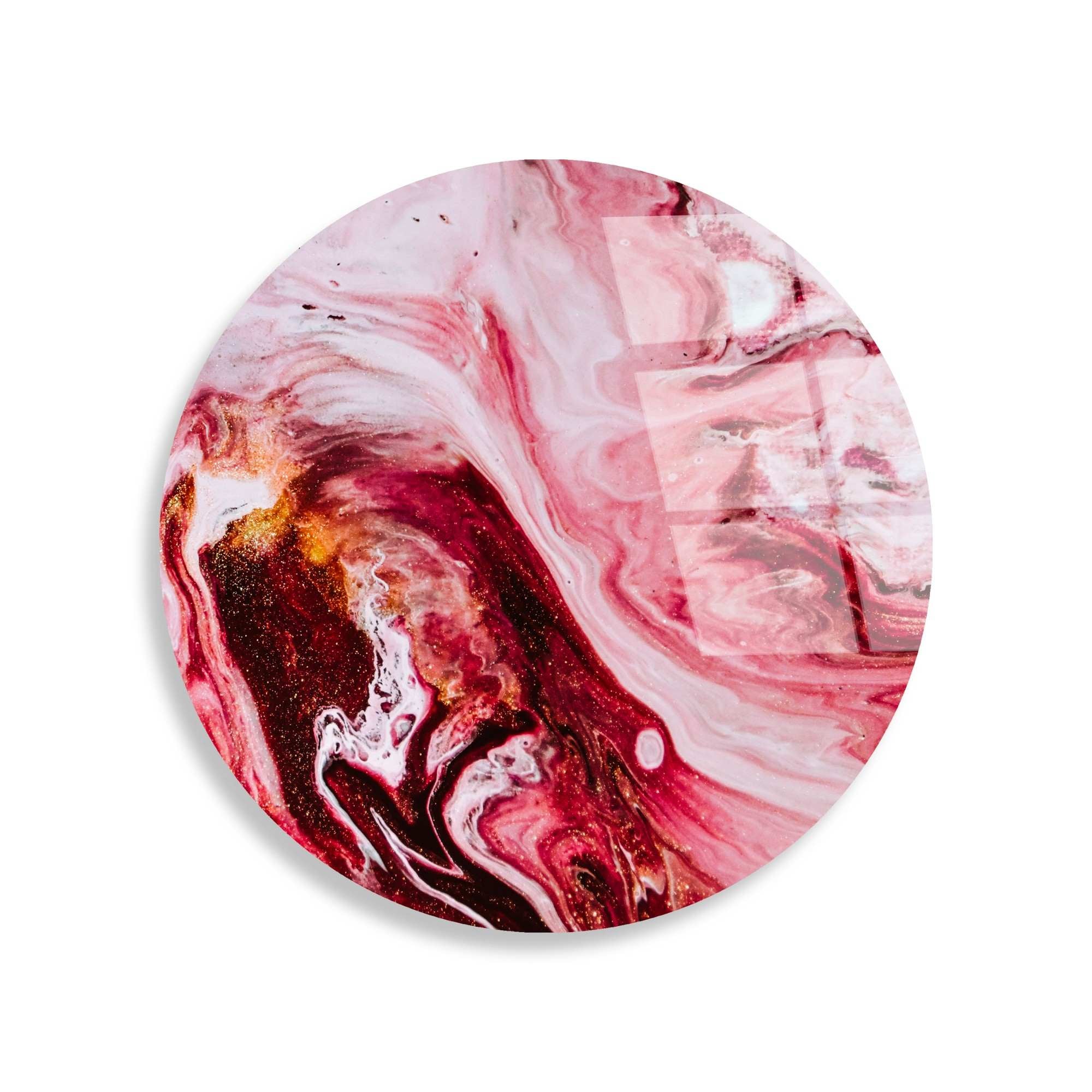 Quadro Decorativo em Vidro 100% Temperado UV-1151, Multicolor, Ø30 cm, 4 mm