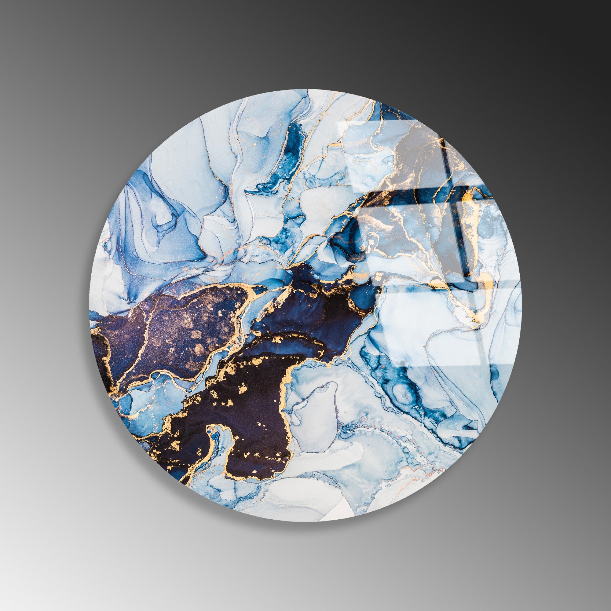 Pintura Decorativa em Vidro Temperado (4 mm), Ø 30 cm, Multicolor — UV-1152 | 123BZM2648