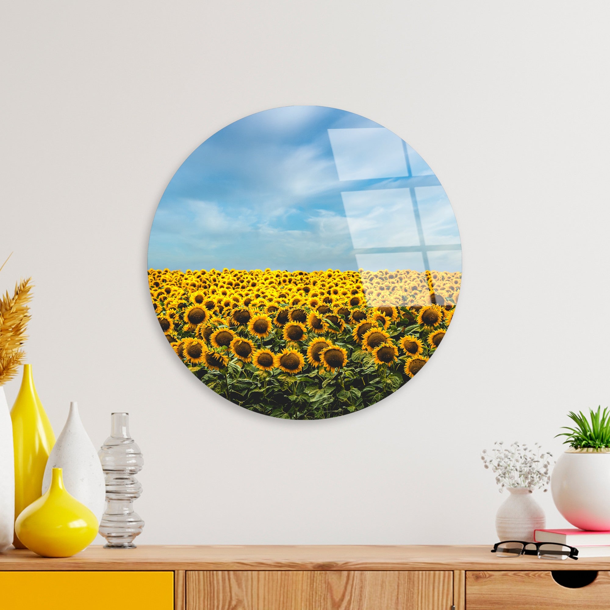 Quadro Decorativo em Vidro Temperado 4 mm Multicolor 30 cm – UV-1155