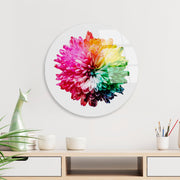 Quadro Decorativo em Vidro Temperado Multicolor Ø30 cm (4 mm) – UV-1157