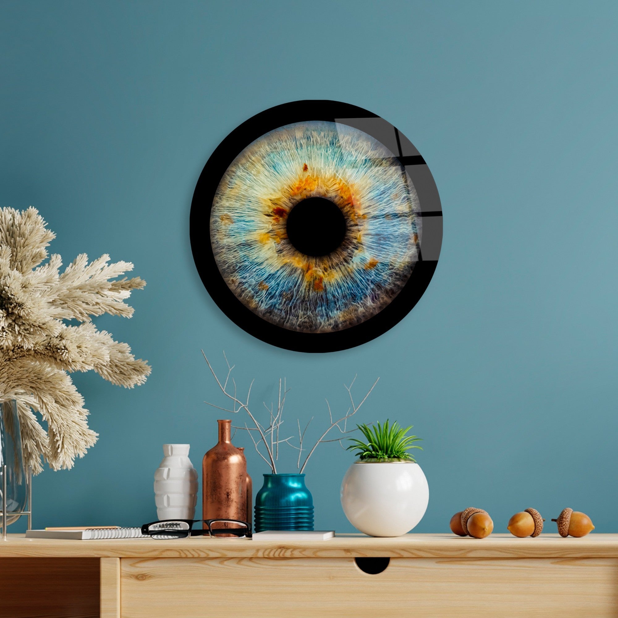 Quadro Decorativo em Vidro Temperado Multicolor 30 cm – UV-1158 | 100% Vidro Temperado 4 mm, 1,566 kg (Ref. 123BZM2654)