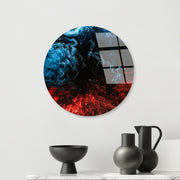 Quadro Decorativo em Vidro Temperado Multicolor Ø30 cm (4 mm) — UV-1161