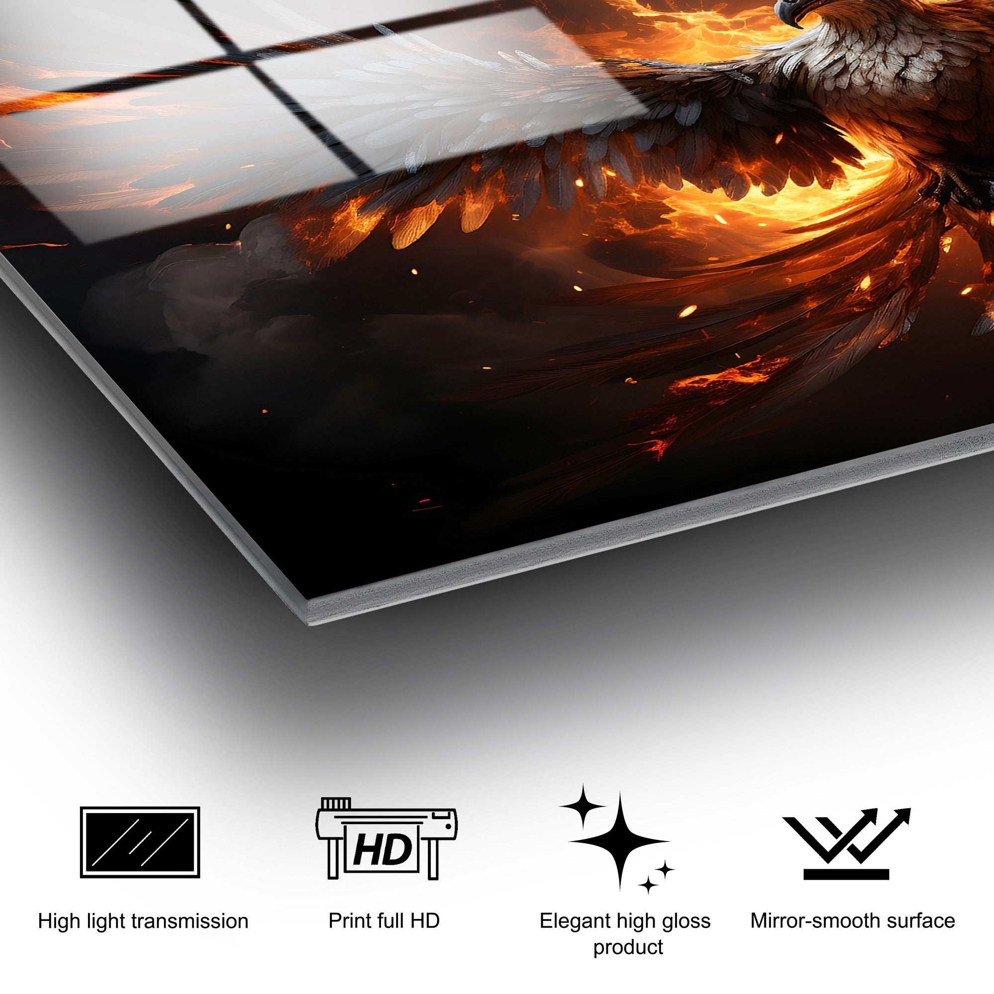 Quadro Decorativo em Vidro Temperado 70 x 100 cm, Multicolor – UV-1170 (4 mm)