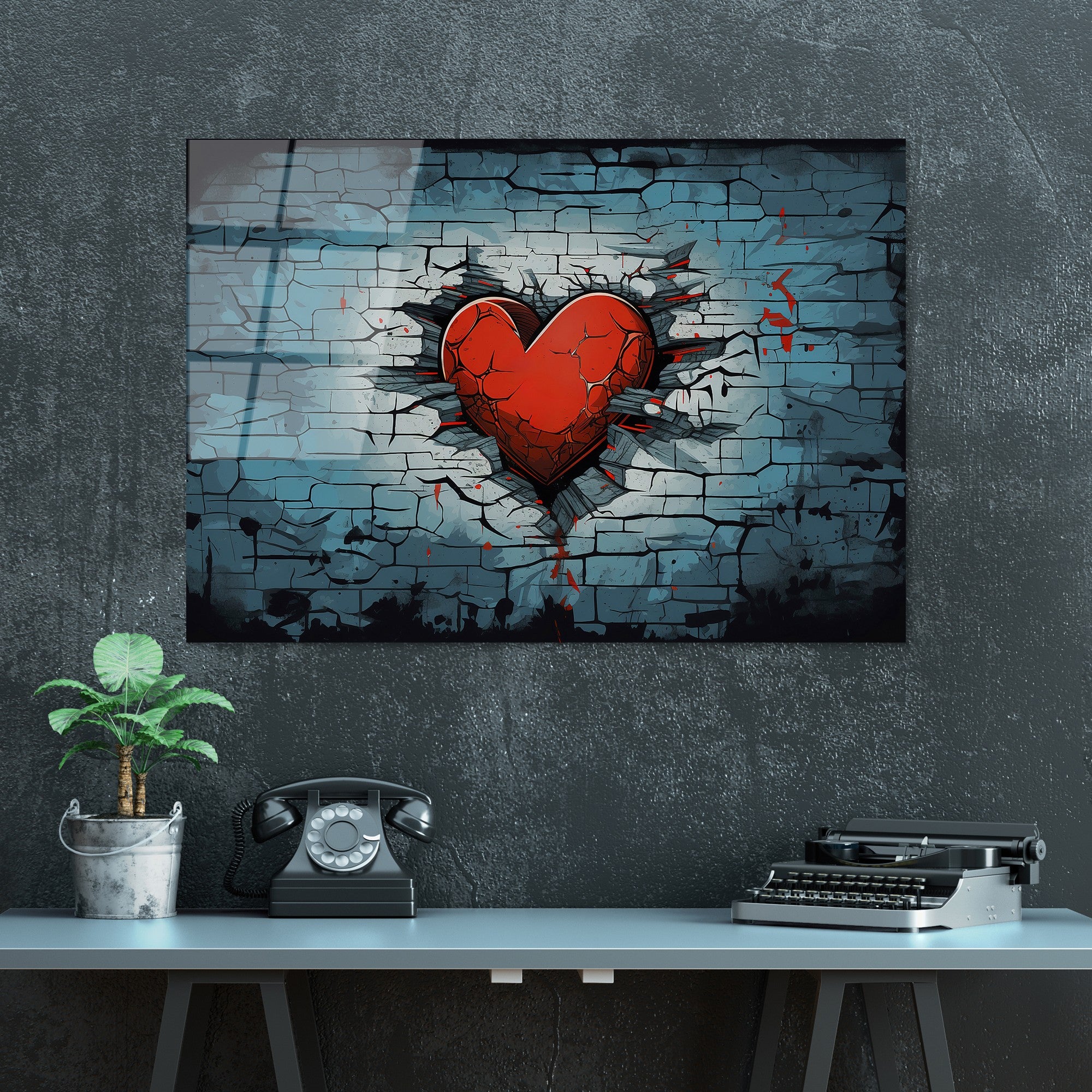 Quadro Decorativo em Vidro Temperado UV-1172, Multicolor, 70x100 cm (4 mm)