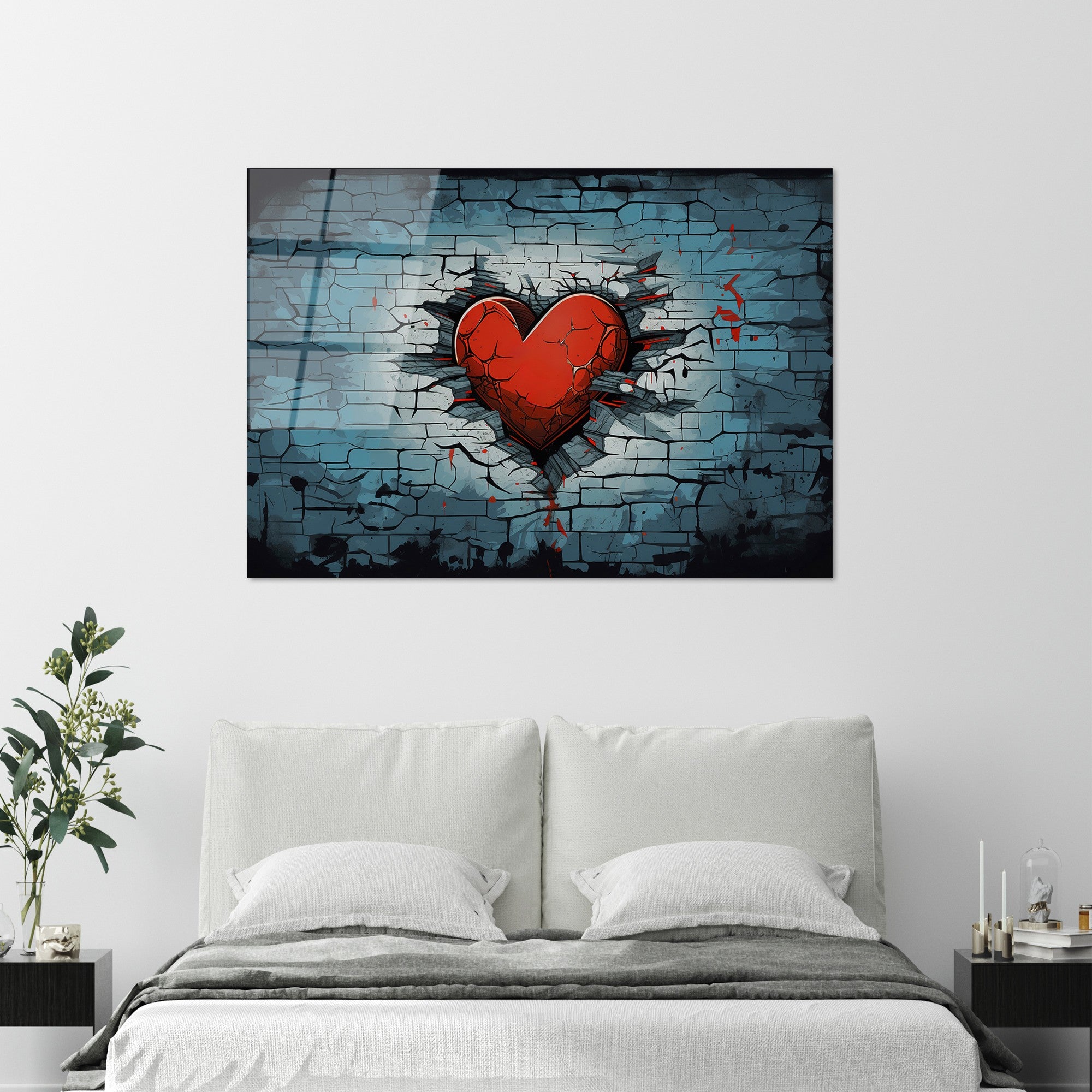 Quadro Decorativo em Vidro Temperado UV-1172, Multicolor, 70x100 cm (4 mm)