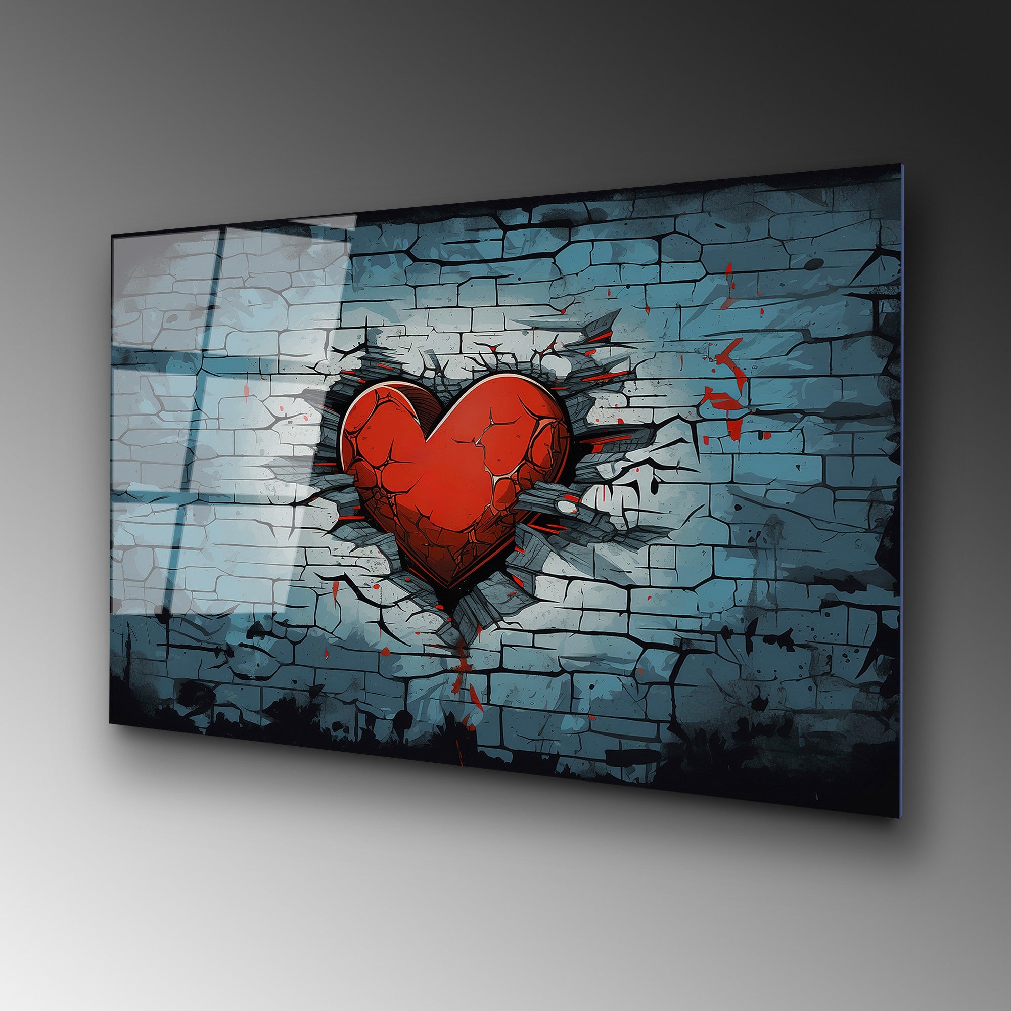 Quadro Decorativo em Vidro Temperado UV-1172, Multicolor, 70x100 cm (4 mm)