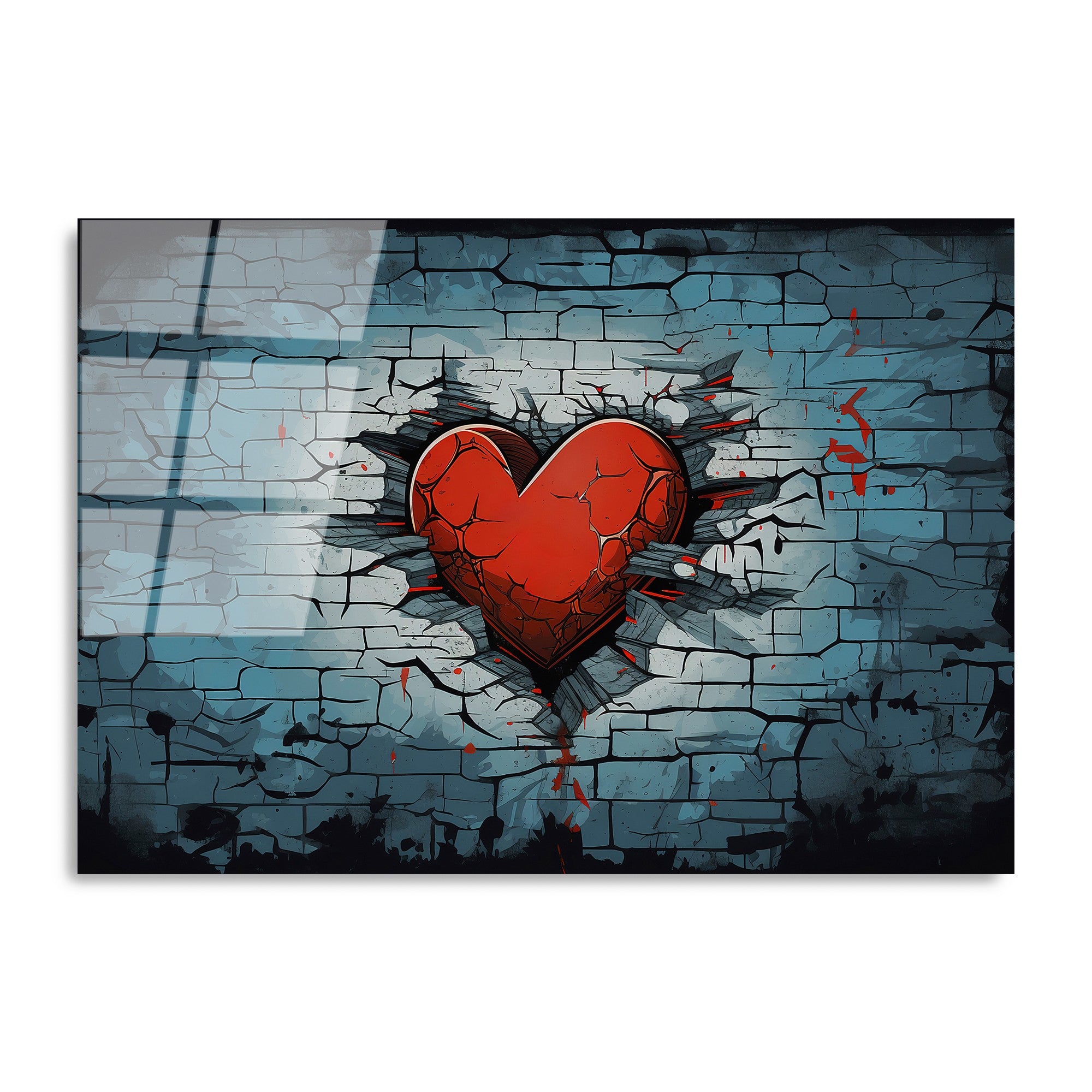 Quadro Decorativo em Vidro Temperado UV-1172, Multicolor, 70x100 cm (4 mm)