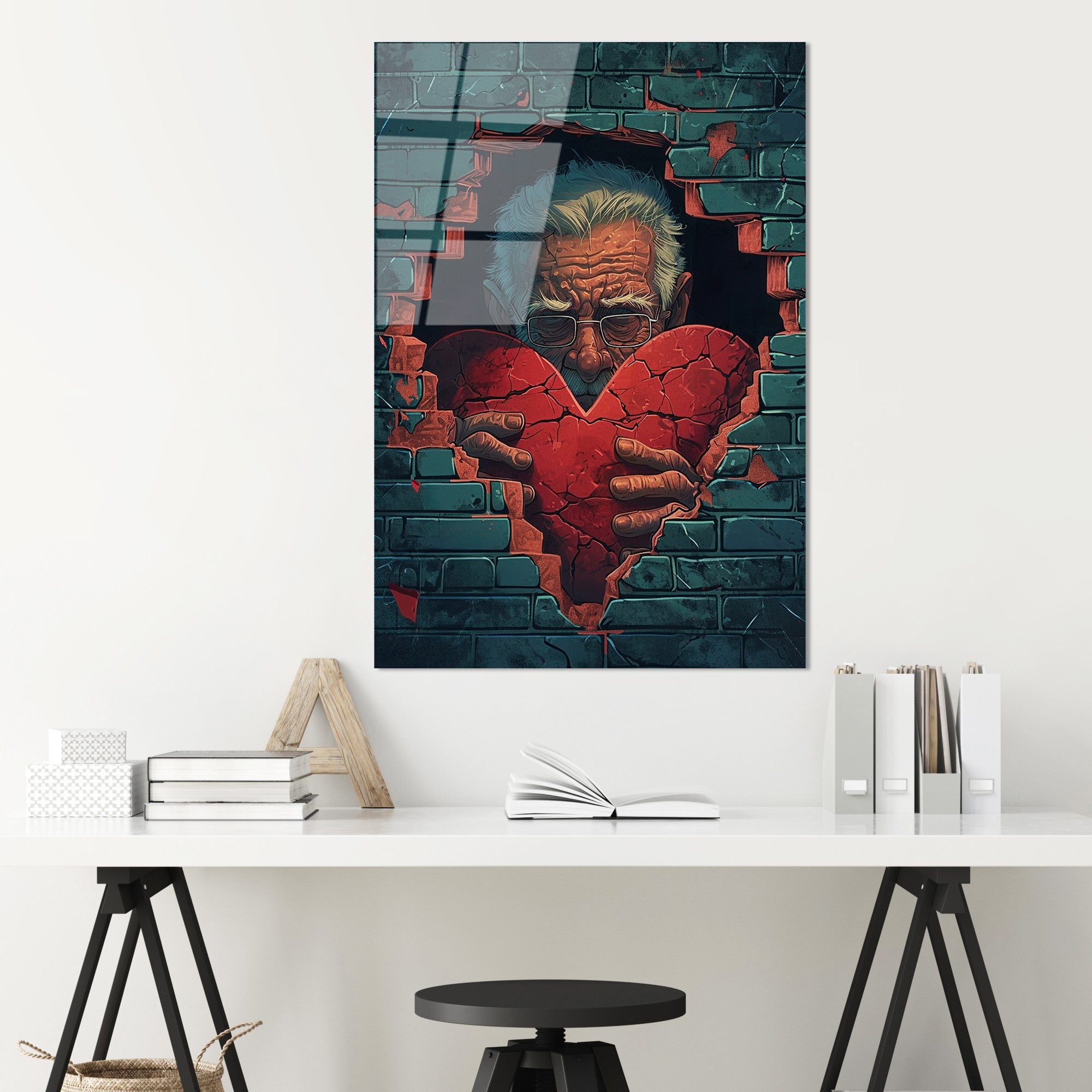 Quadro Decorativo em Vidro Temperado UV-1173, 70 x 100 cm, Multicolor, 4 mm, 7,617 kg