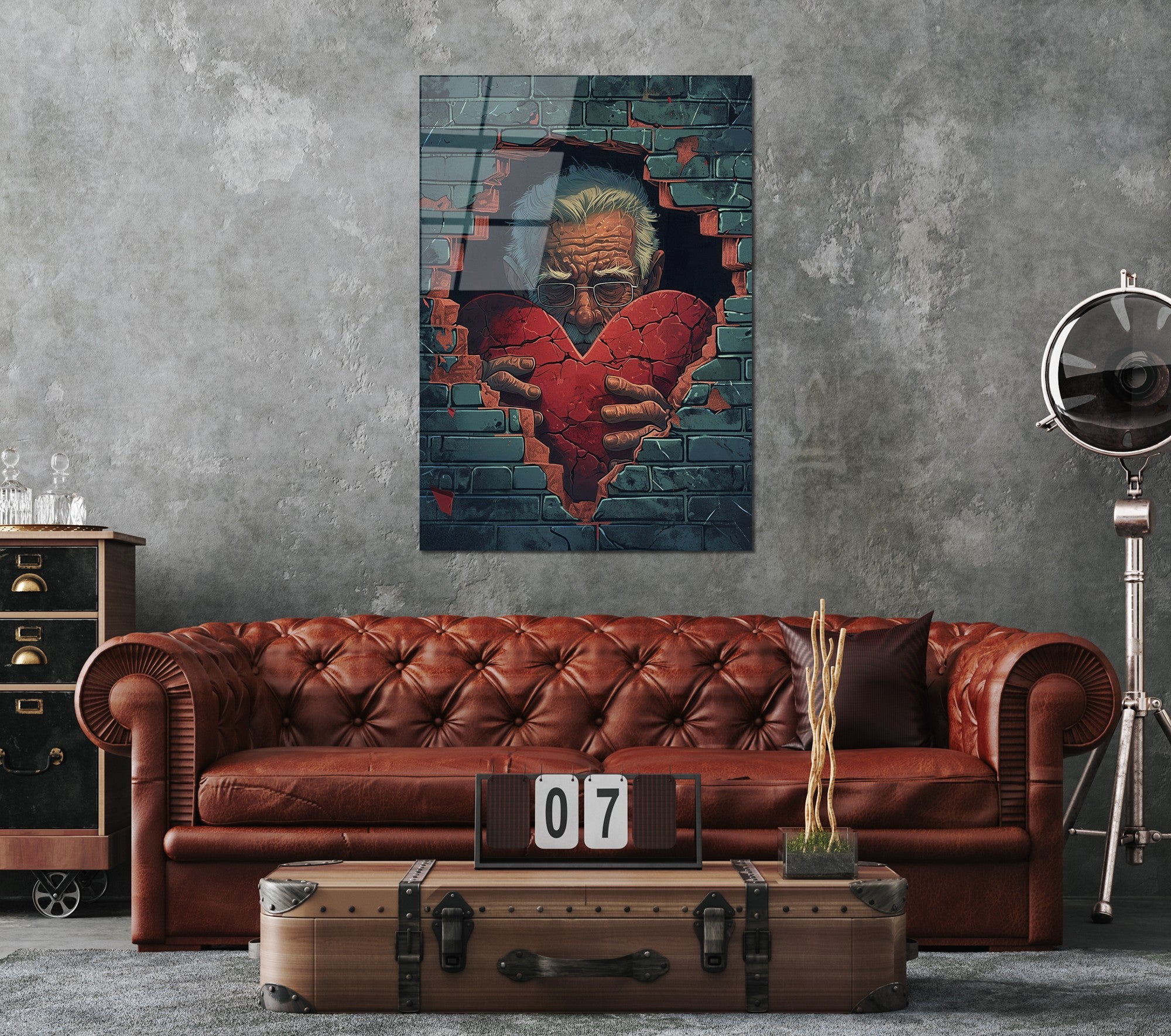 Quadro Decorativo em Vidro Temperado UV-1173, 70 x 100 cm, Multicolor, 4 mm, 7,617 kg