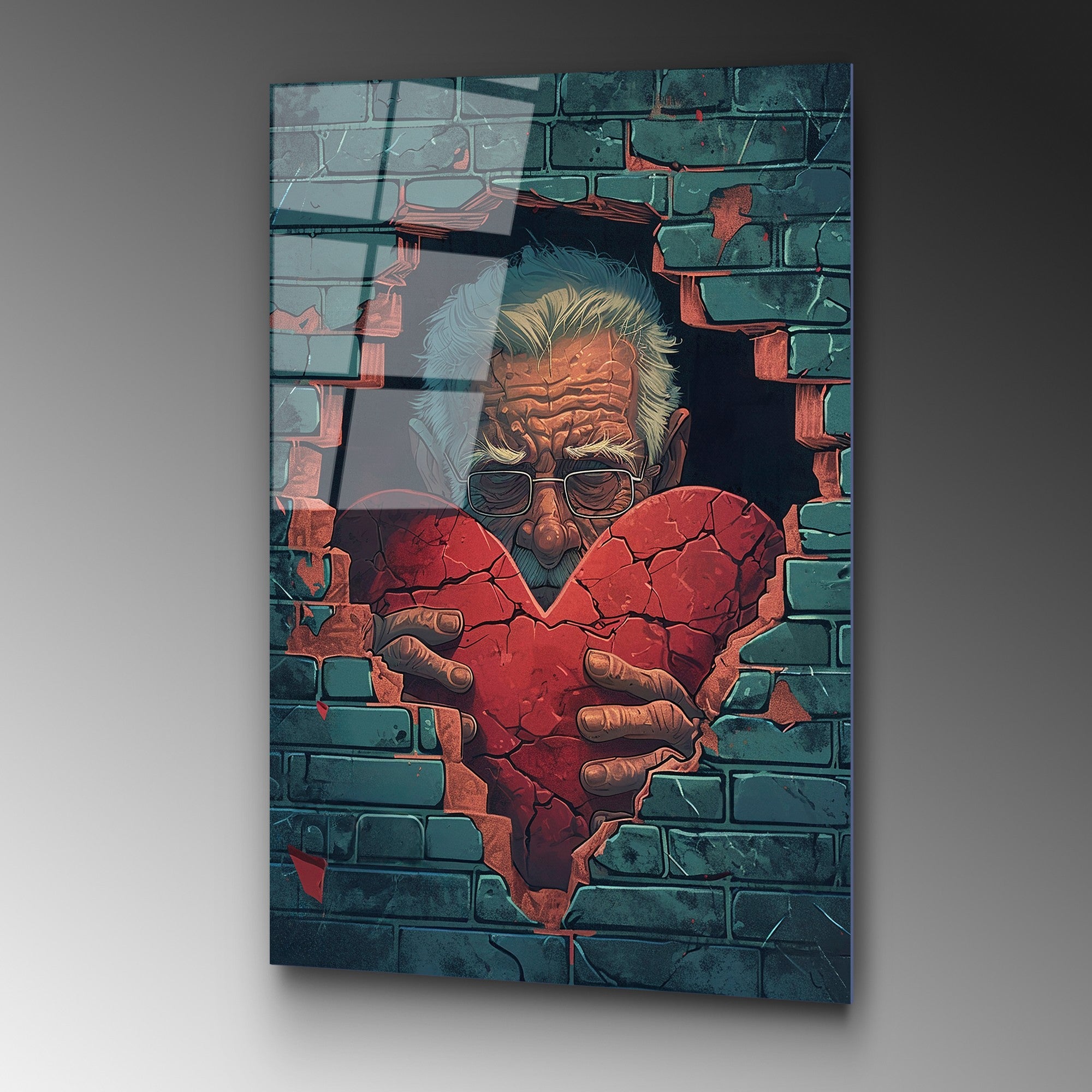 Quadro Decorativo em Vidro Temperado UV-1173, 70 x 100 cm, Multicolor, 4 mm, 7,617 kg